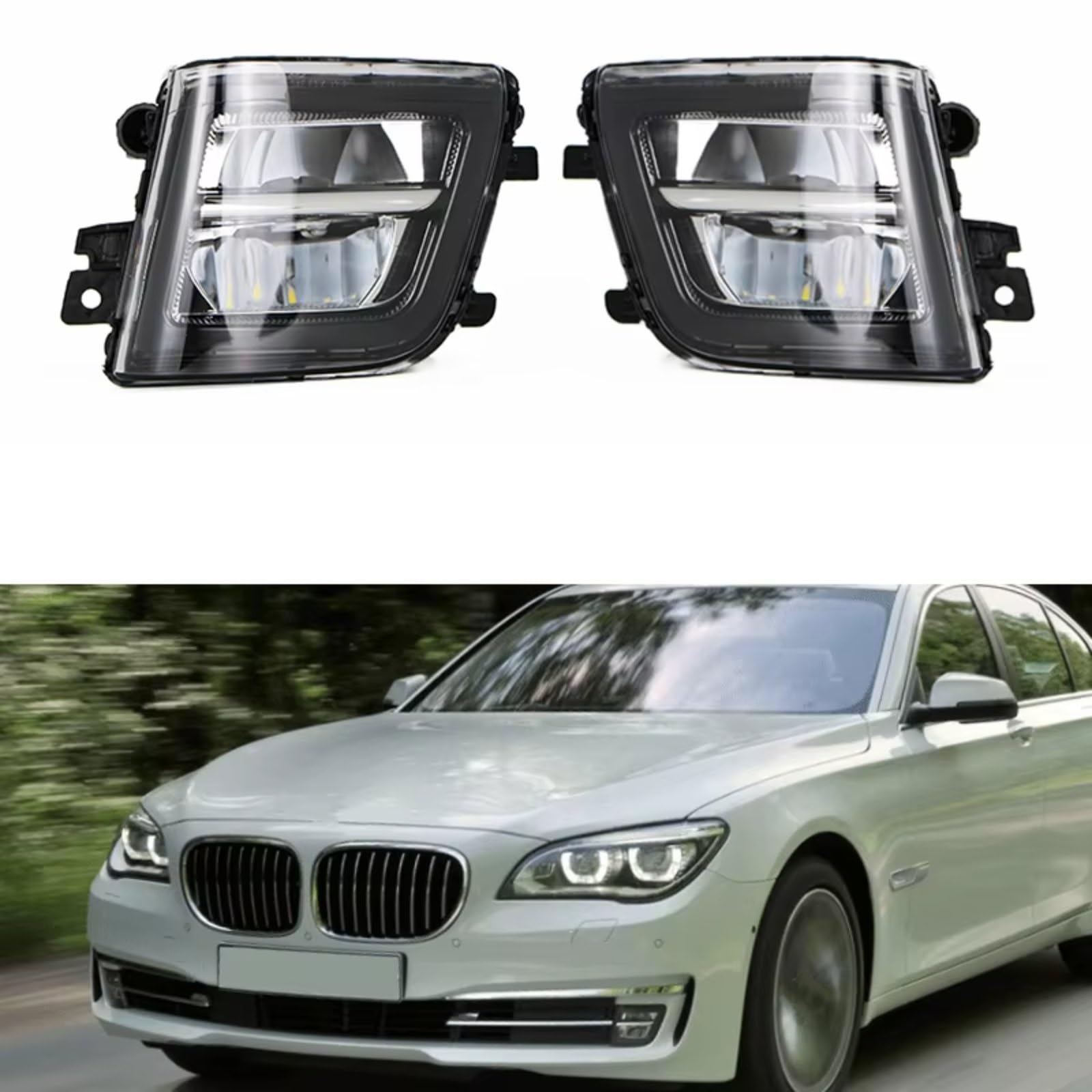 Para 7' F02 LCI 2011-2015 Para 7' F03 LCI 2012-2015 Conjunto De Lámpara Antiniebla 63177311288