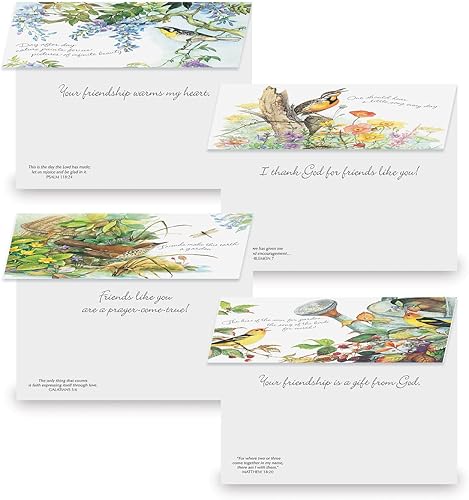 Miniatura 3 de Current Bright Days - Paquete de 20 tarjetas de felicitación de amistad (2 de cada uno de 10 diseños), 5 x 7 pulgadas, sentimientos en el interior,