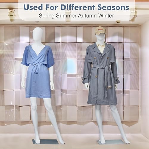 Miniatura 4 de kinbor Maniquí femenino de cuerpo completo  Maniquí de 70 pulgadas de cuerpo completo, maniquí de plástico femenino con cabeza ajustable y