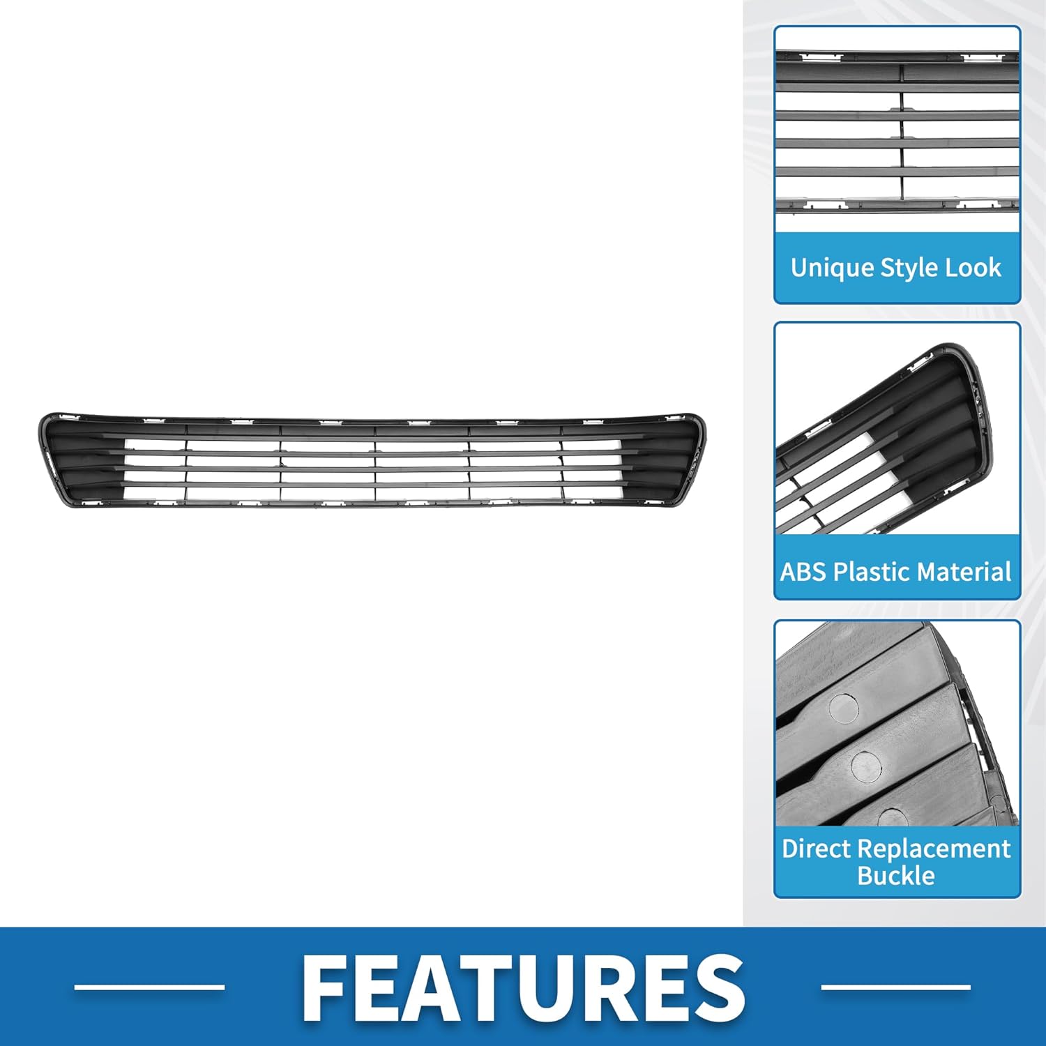 Front Hood Bumper Grille Grill Front Lower Bumper Grille Grill for Toyota Camry LE 2012 Black