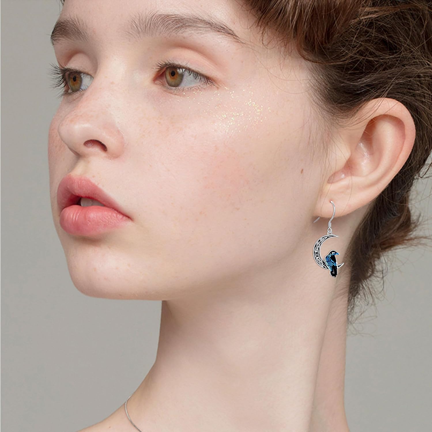 S925 Sterling Silver Animal Dangle Earrings Elephant/Raven/Bee/Dragonfly/Lizard/Frog/Capybara/Squirrel/Bird/Greyhound/Moth/Snake Gifts For Women Female - Image 6