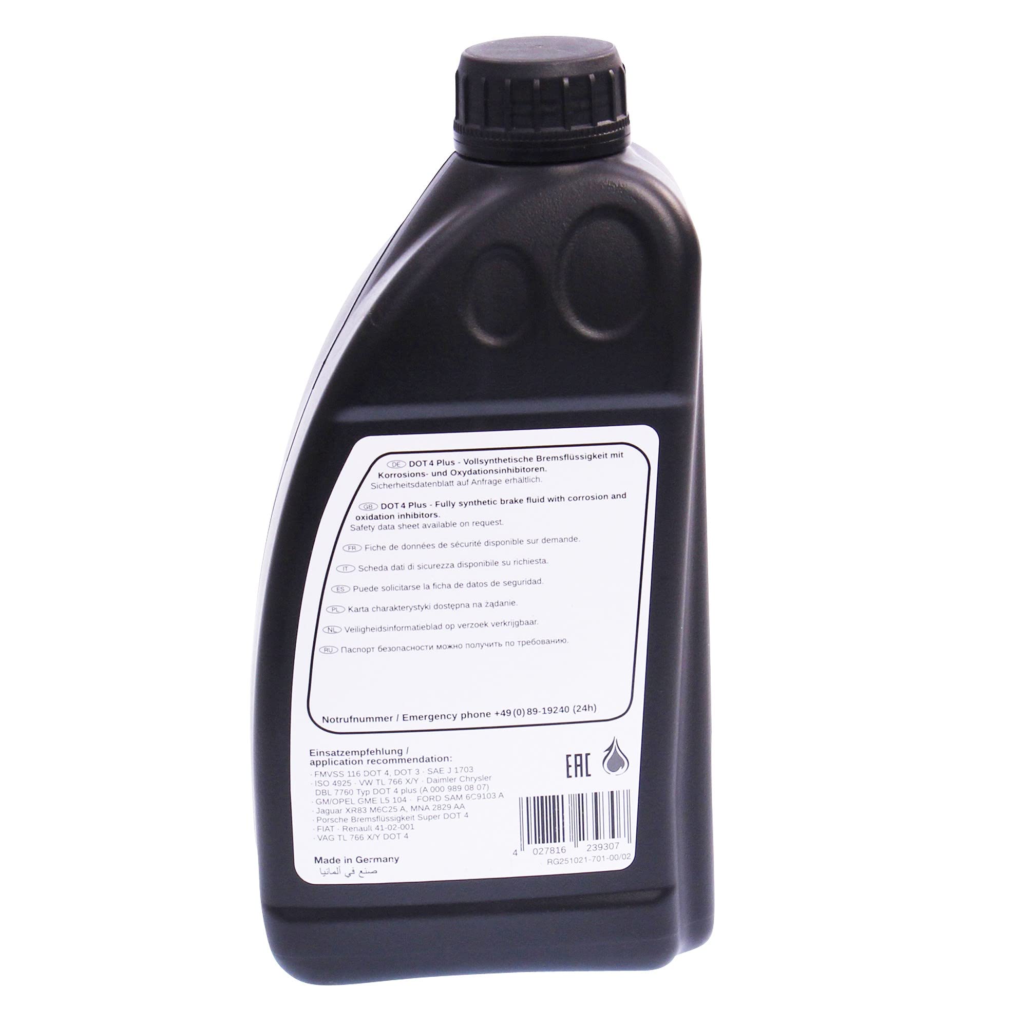 febi bilstein 23930 liquido freni DOT 4 Plus, 1 litro | ABARTH, ALFA ROMEO, AUDI, BMW, CHEVROLET, CITROËN, DACIA, DAEWOO, DAIHATSU, FIAT, FORD, FORD, HONDA, HYUNDAI, ISUZU, JAGUAR, JEEP, KIA, LANCIA,