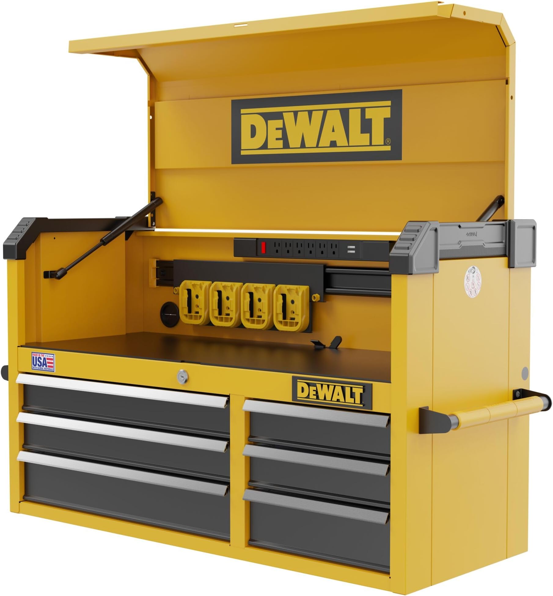 DEWALT Tool Chest with 6 Drawers, 41 Inch, 100lb Drawer Capacity, DEWALT Workshop Storage System Compatible (DWST41061)