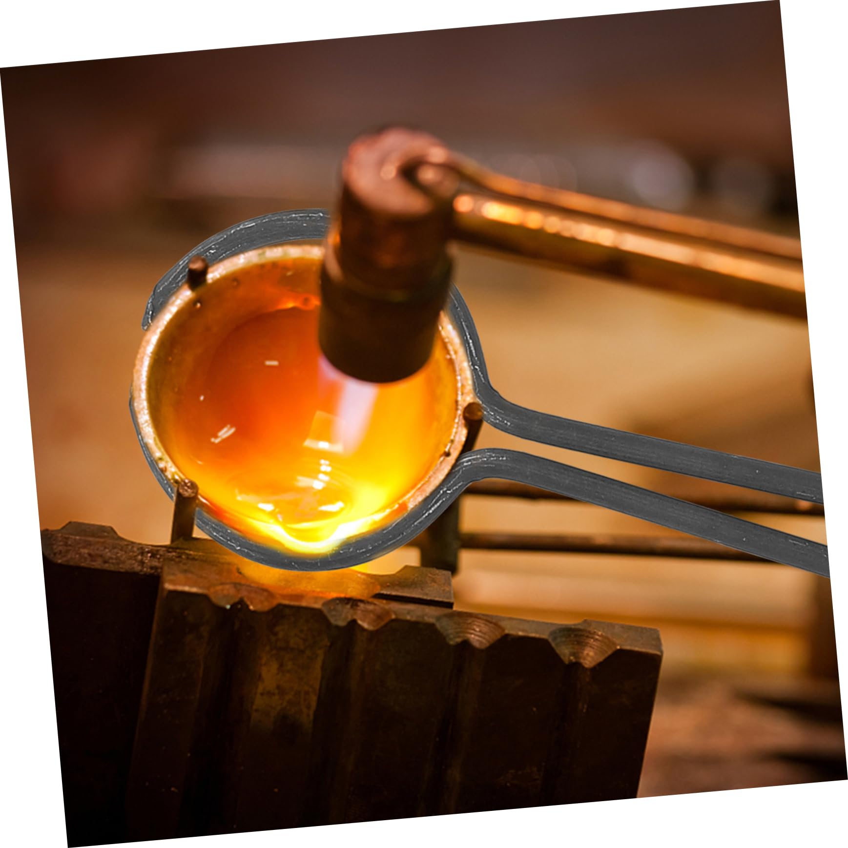 3stücke Crucible Tong Clamp Leichte Und Tragbare Tiegelzange Für Schmelzöfen Gummibeschichtet Für Kratzfreies Für Schmelzen Und Gießen Von Edelmetallen