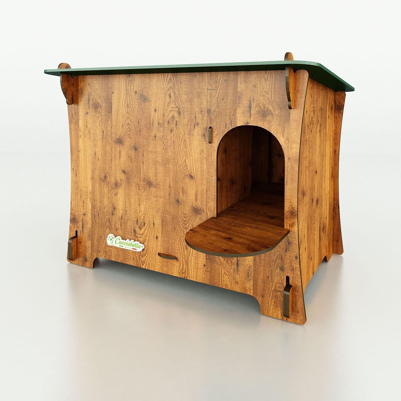 HPL Ducky S - Nido de refugio para gallinero para patos ornamentales laminados