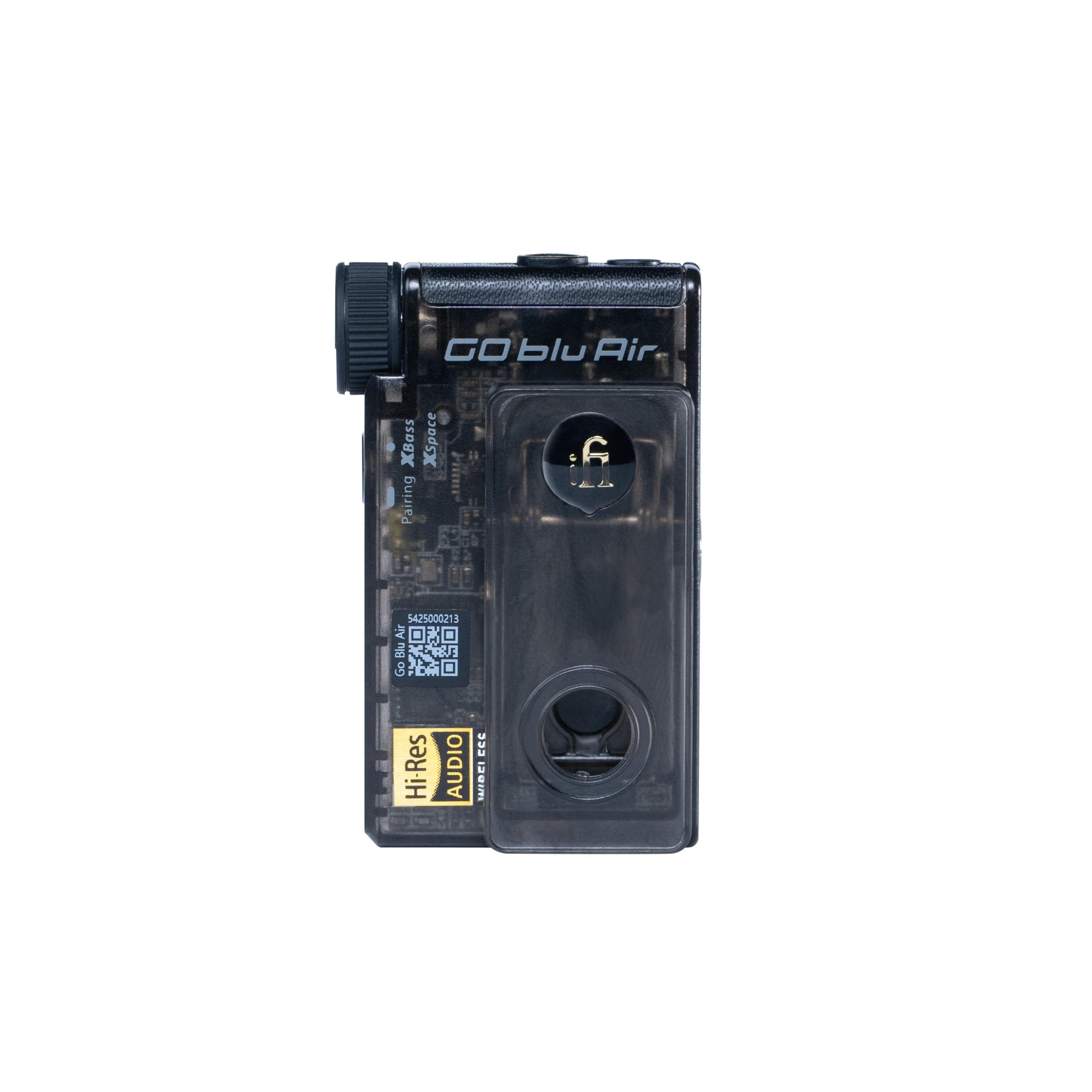 iFi GO blu Air – Amplificateur portable Bluetooth 5.2 DAC/casque avec aptX adaptatif, LDAC et sorties casque 4,4 mm et 3,5 mm – Audio haute résolution