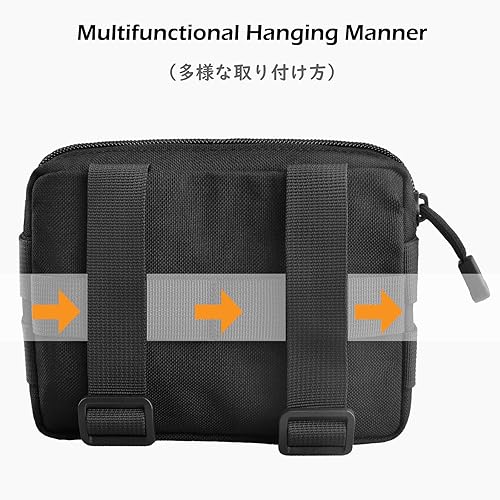 Vista 49 de TRIWONDER Bolsa de cigarrillos táctica Molle Pequeña Bolsa Militar Batería Cigarrillo Estuche EDC Utilidad Tarjetero Ranura Encendedor Mini Cigarro