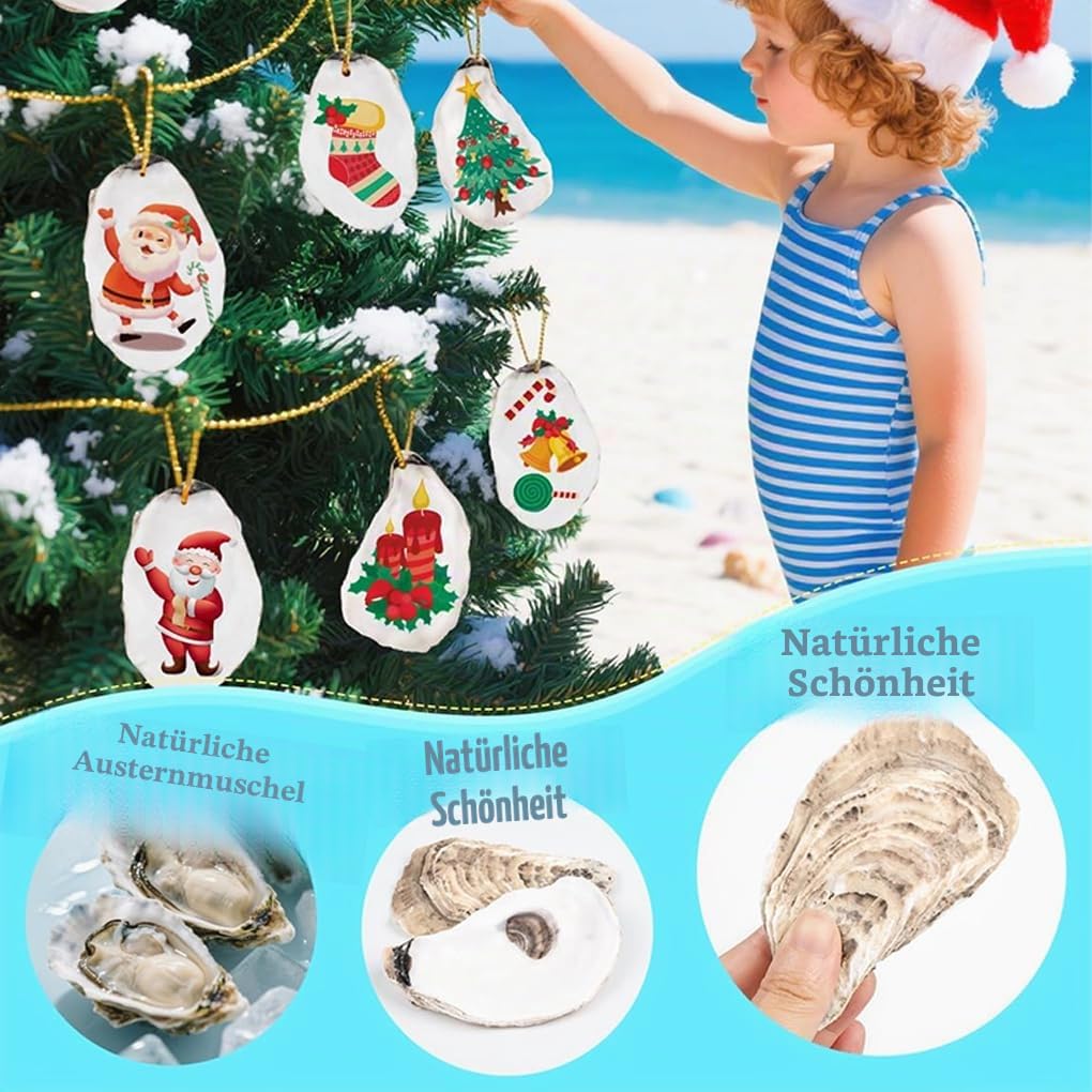 20 Packungen große Austernschalen zum Basteln liefern natürliche Wachstumsmuster mit Harter Textur für DIY Heimdekoration. 20 Stück Flache Austern