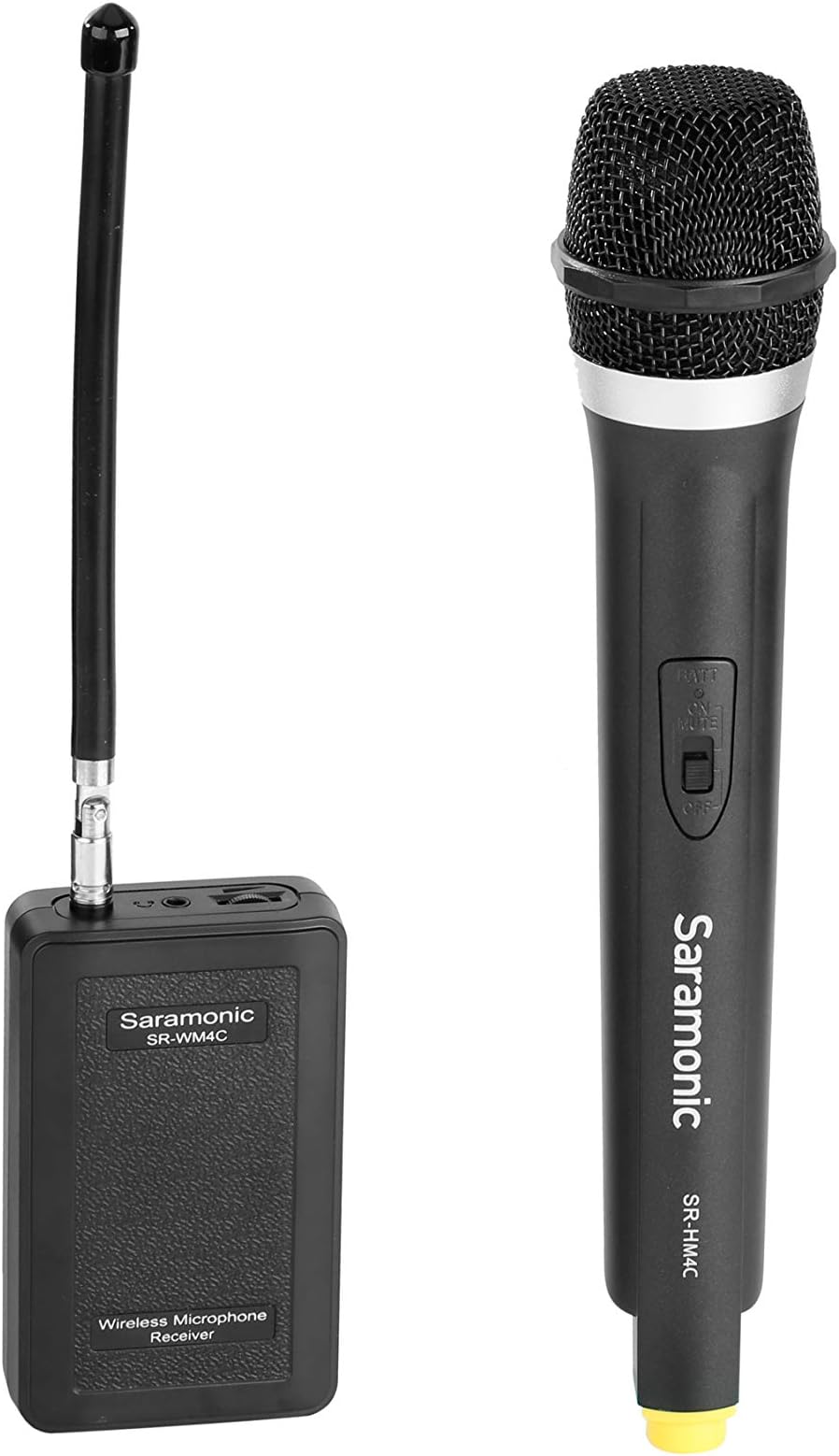 Saramonic SR-HM4C 4-Channel VHF Wireless Handheld Microphone with Integrated Transmitter for Wireless System (Black)