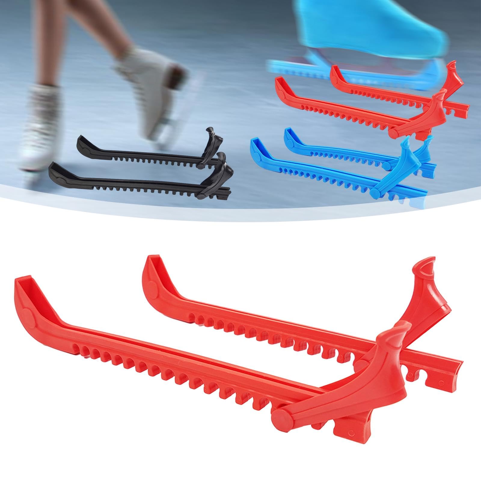 Protège-lames Pour Patins à Glace – 1 Paire En Microfibre, 34x7 Cm, Absorbe L'humidité, Anti-rouille, Sécurité