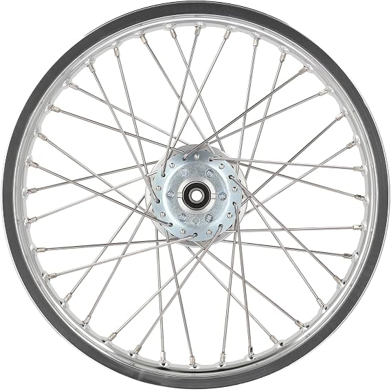 Spoke wheel 1.6 x 16 for ZT telescopic fork, hub colorless, polished alumi