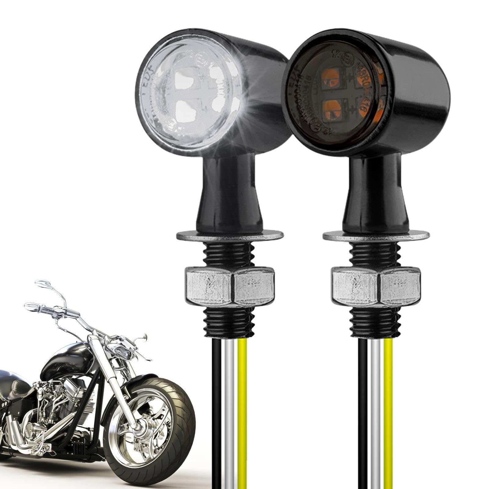 Amazon.co.jp: LED ターンシグナルライト | 2 個ミニオートバイ