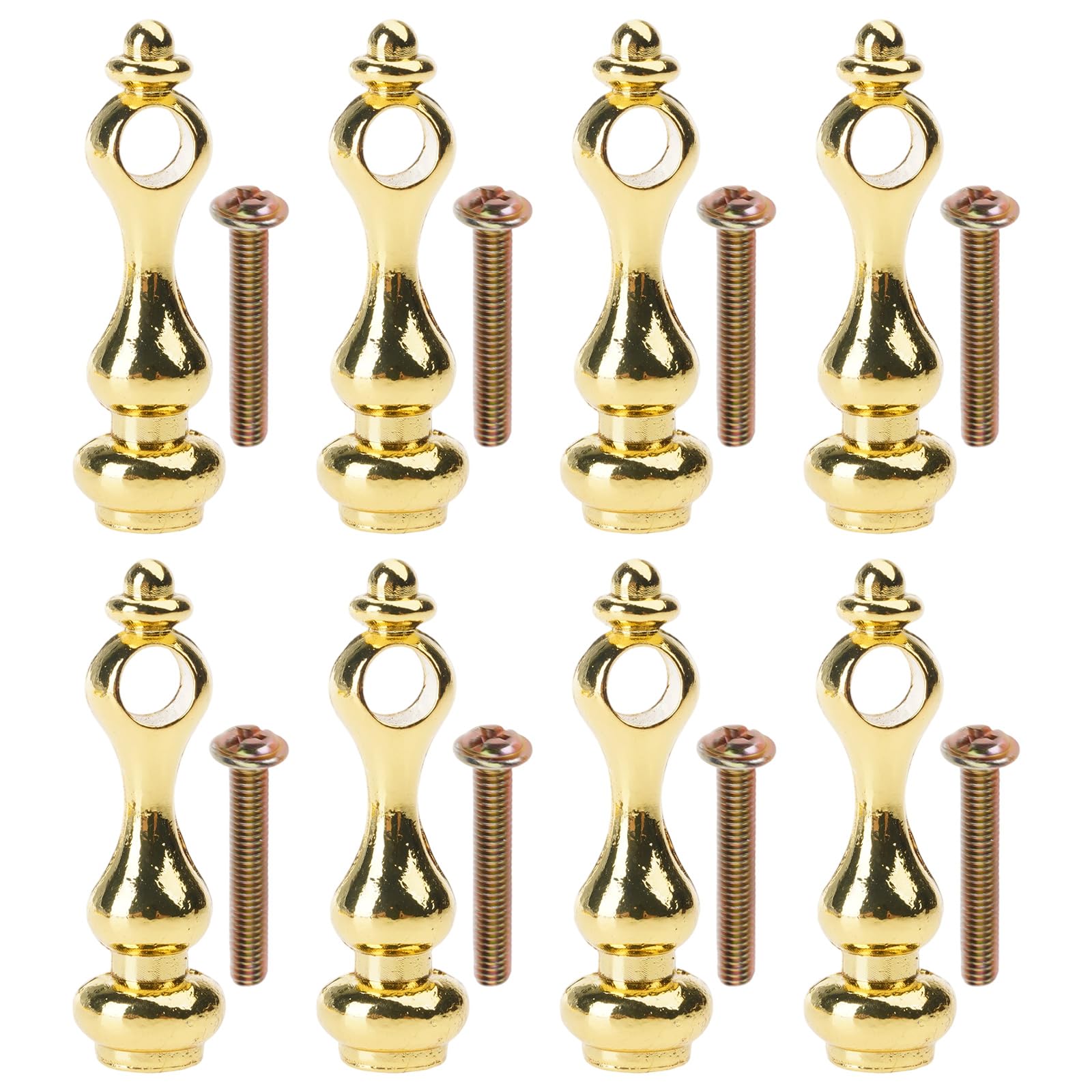 carotoe 10pcs Premium Brasses Gallery Rails Connectors Kitchen Club Railings for Unique Kitchen Cabinets and Wine Storage Unit Wine Rack Railings