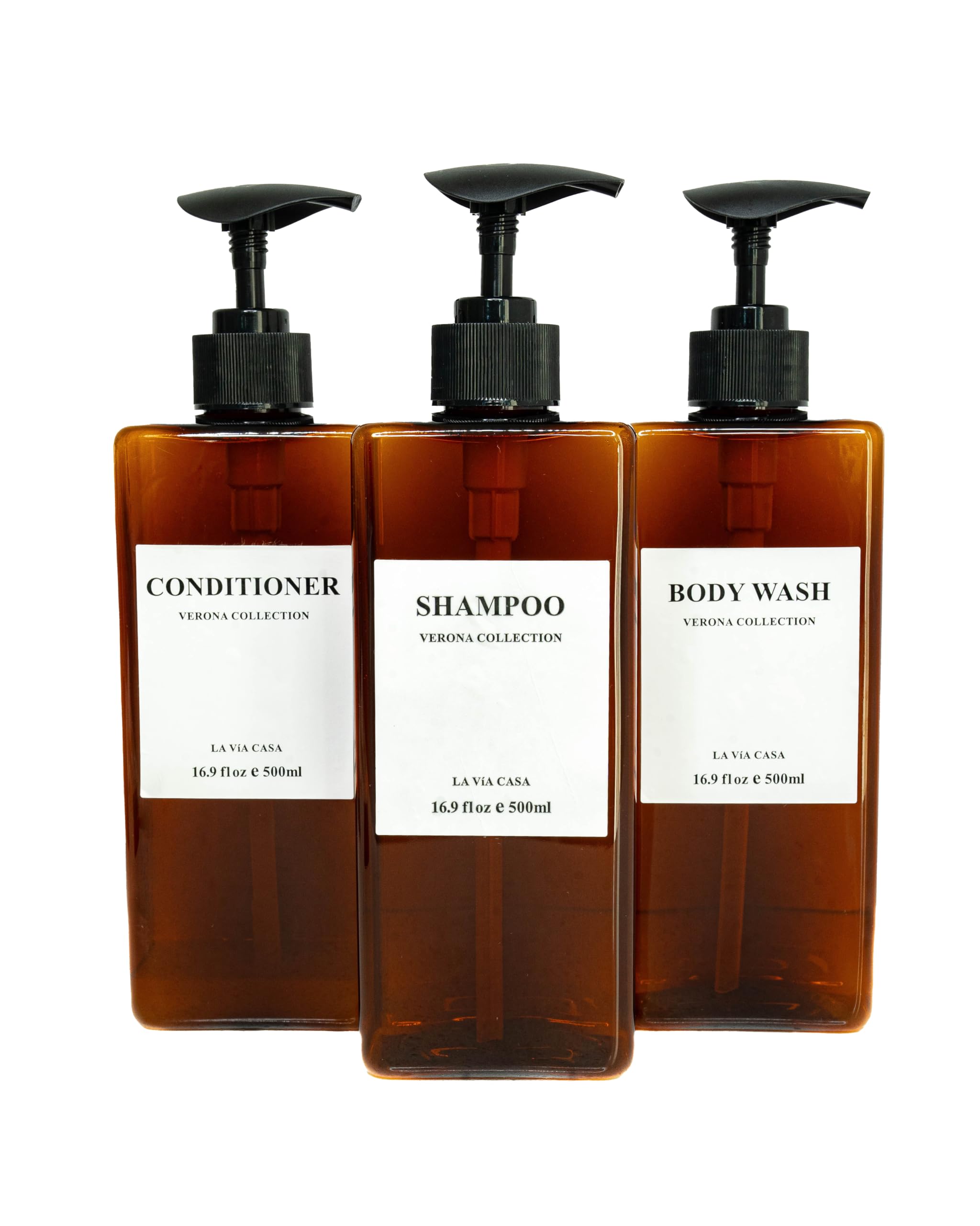 Amazon.com: La Via Casa Shampoo and Conditioner Dispenser | 3