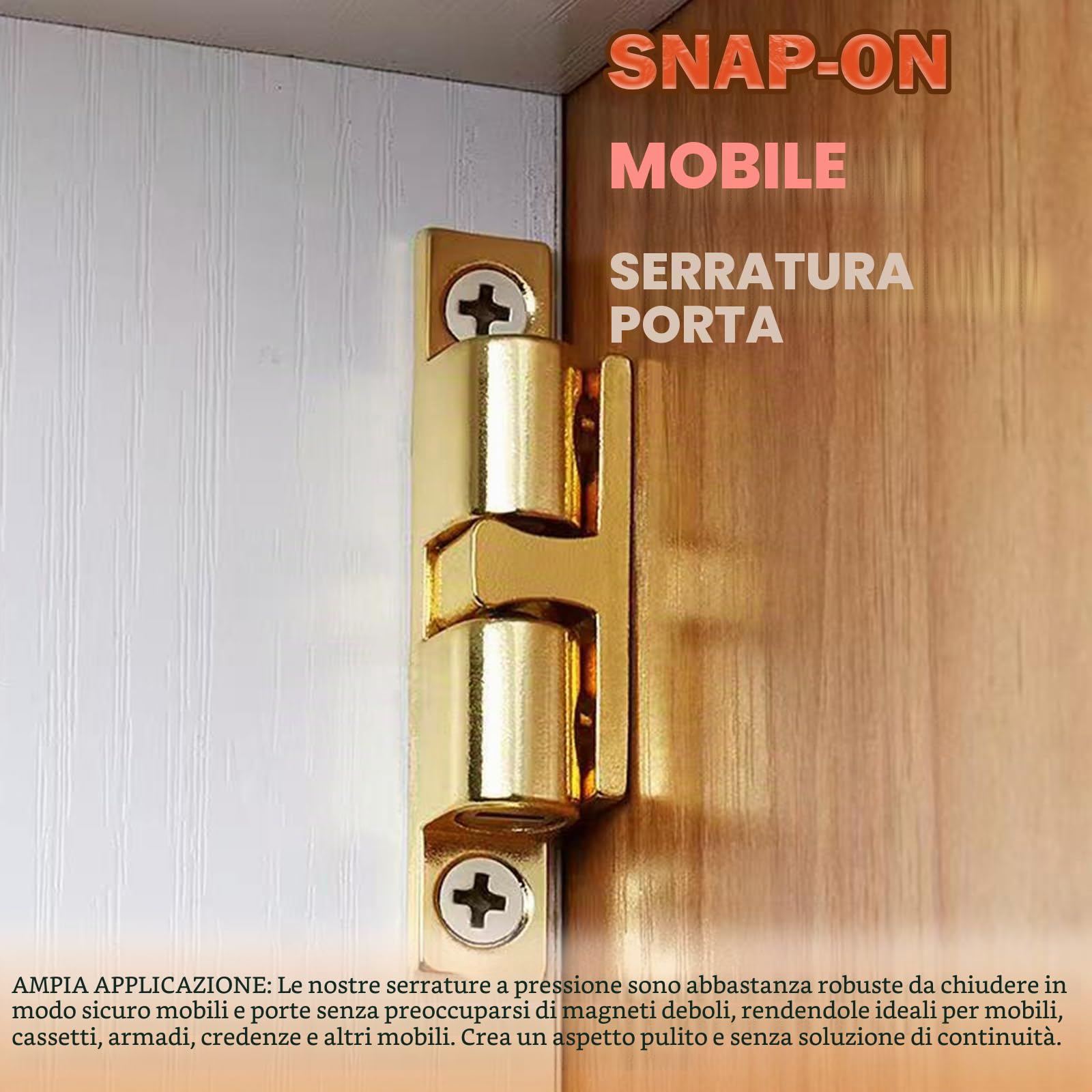 6 pcs push pull per ante,calamite per mobili chiusura,cerniera per ante cucina con viti,calamita per ante mobili,apriporta a pressione,chiusure magnetiche a scatto,ammortizzatori per ante di armadi
