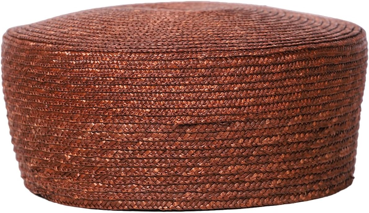 HIMESPORT Straw Pillbox Hats for Women Ladies Elegant Wedding Formal Church Tea Party Cocktail Hat