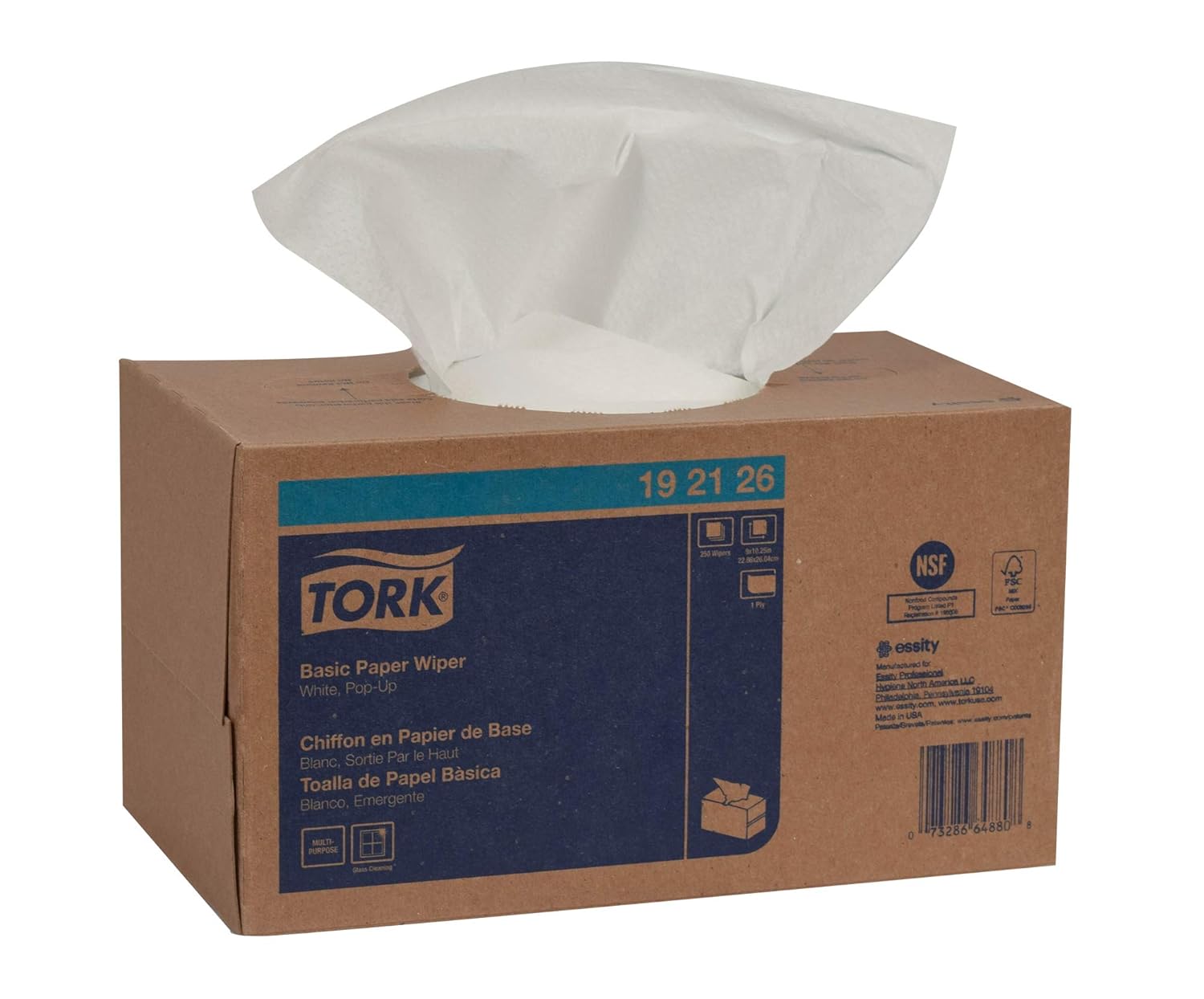 Tork Basic Paper Wiper, Pop-Up Box