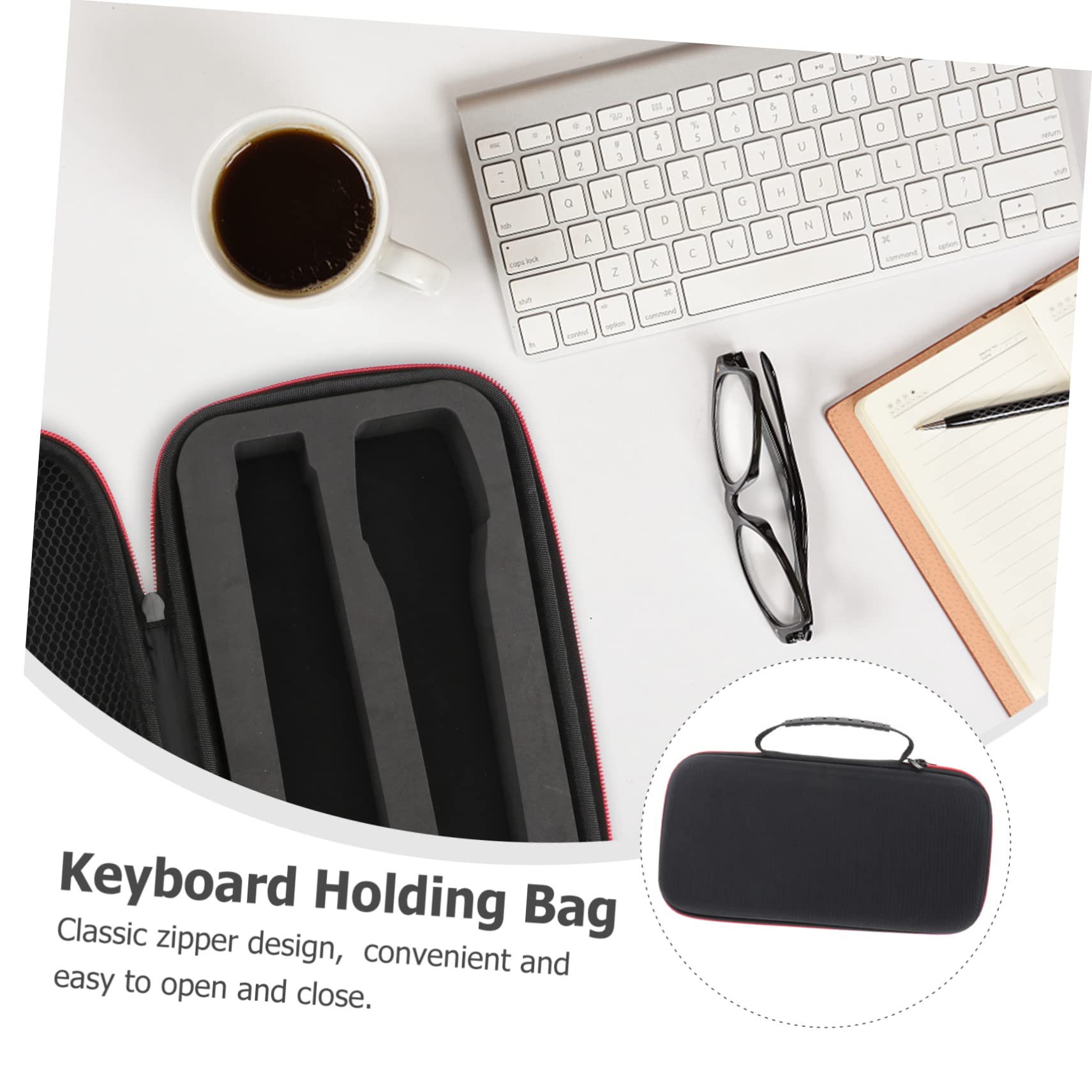 BESTonZON Teclado Bolsa De Almacenamiento Teclado Bolsa Cubierta Del Teclado Teclado Contenedor Teclado Bolsa Teclado Caso Titular Del Teclado Teclado Bolso Organizador De Teclado Protector