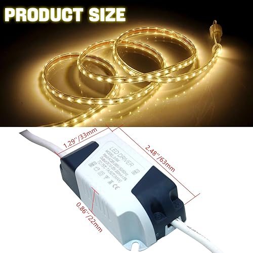 Miniatura 4 de Qimoo Conductor LED de 3  5 W, corriente constante 300mA AC 85  265 V Salida 12  18 V DC hembra conector fuente de alimentación externa