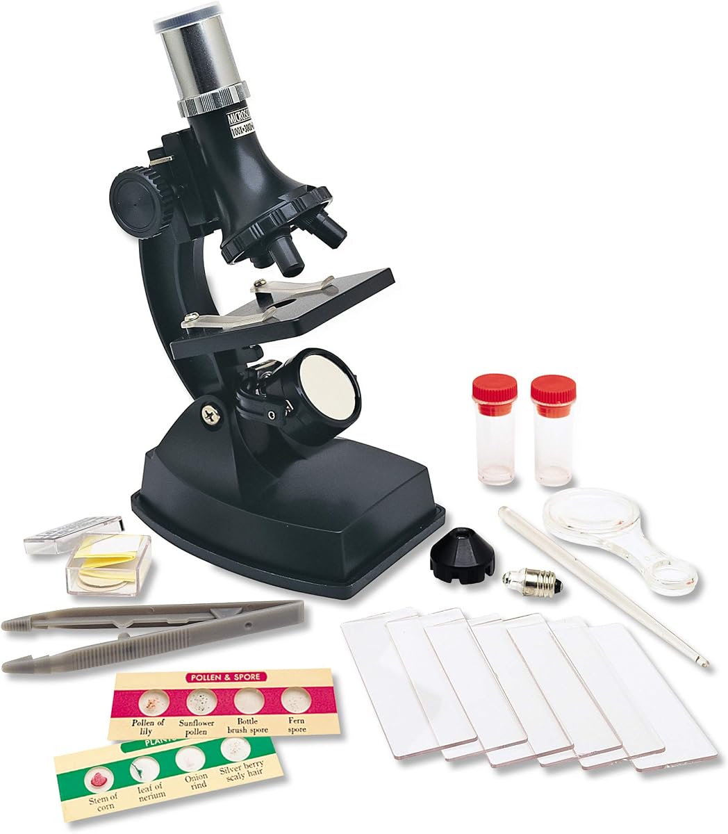 Elite Microscope, Microscope for Kids, Science Toys for Kids, 21 Pieces