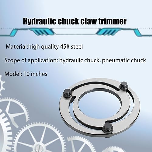 Miniatura 2 de Recortadora hidráulica de garra de tres mandíbulas de 10 pulgadas para reparar portabrocas de torno CNC