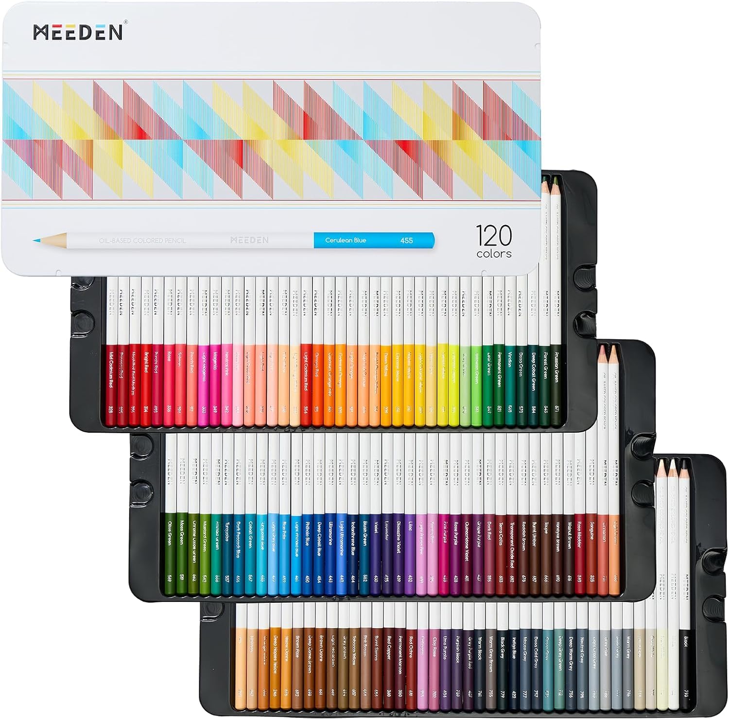 MEEDEN Lot de 120 Crayons de Couleur pour Artistes Adultes