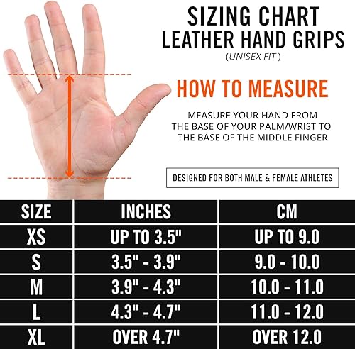 Miniatura 3 de Mava Sports Leather Hand Grips with Wrist Support - Perfect Palm Protection Glove for Crossfit Gymnastics Pull-ups Deadlifts Gym Workout Kettlebells