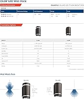 Vista 3 de Lithonia - Luz cilíndrica de pared para exteriores, luz LED