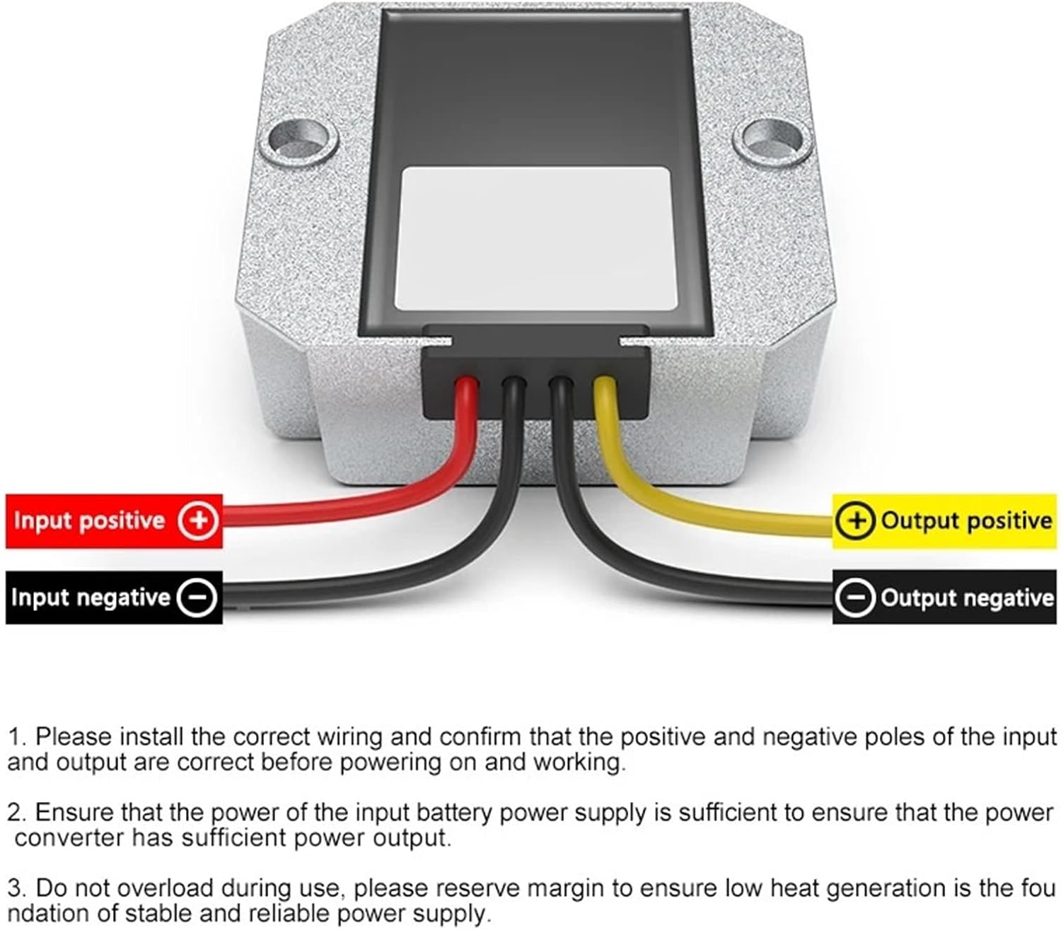 1pcs 36V48V60V72V to 24V DC Power Converter 30-90V to 24V Voltage Reduction Module for Vehicle Voltage Regulator(8A,36V48V(30-60V)_24V)