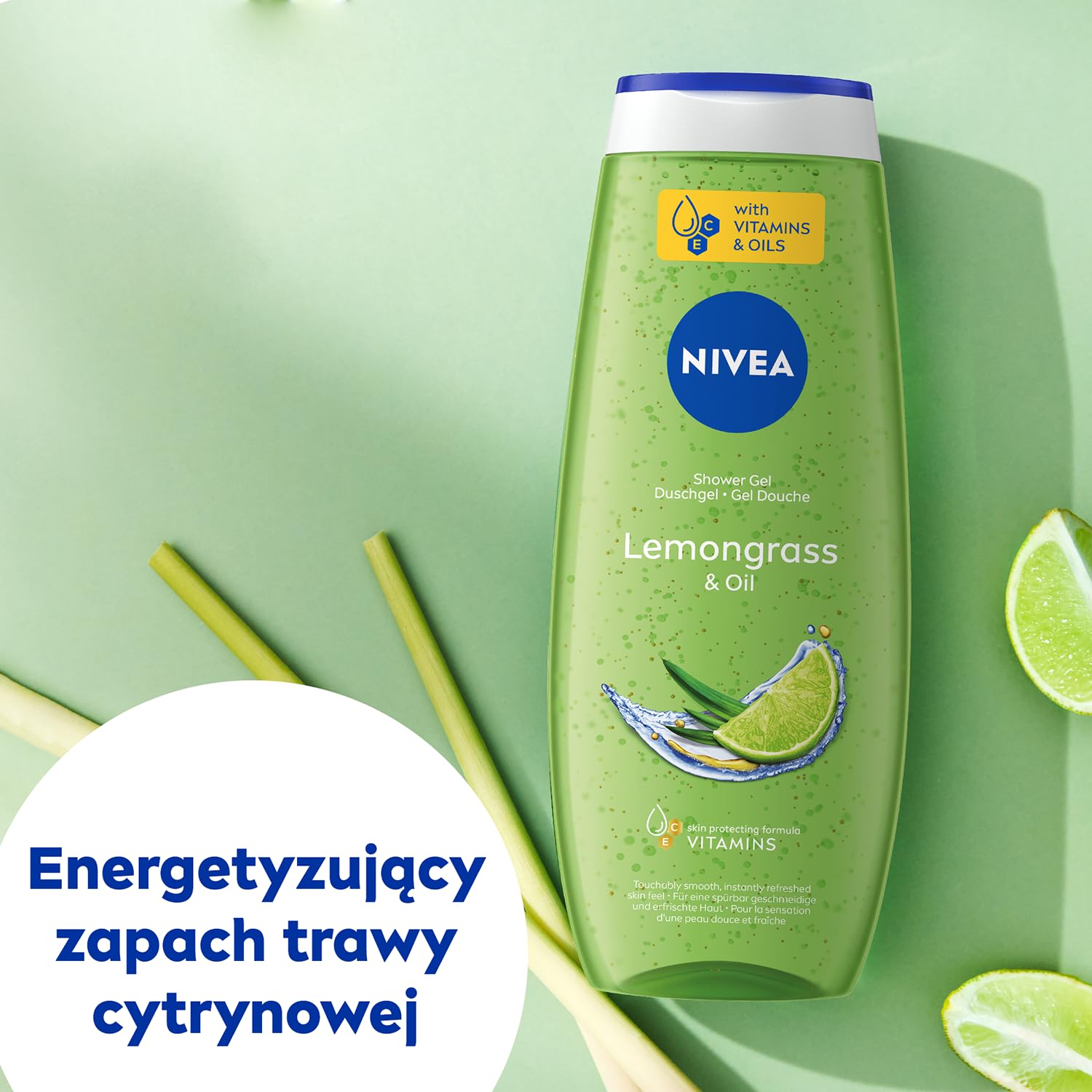 Lemongrass & Oil Shower Gel 500 ml, lieber grüner sand, 500 ml (Pack of 1) - Image 2