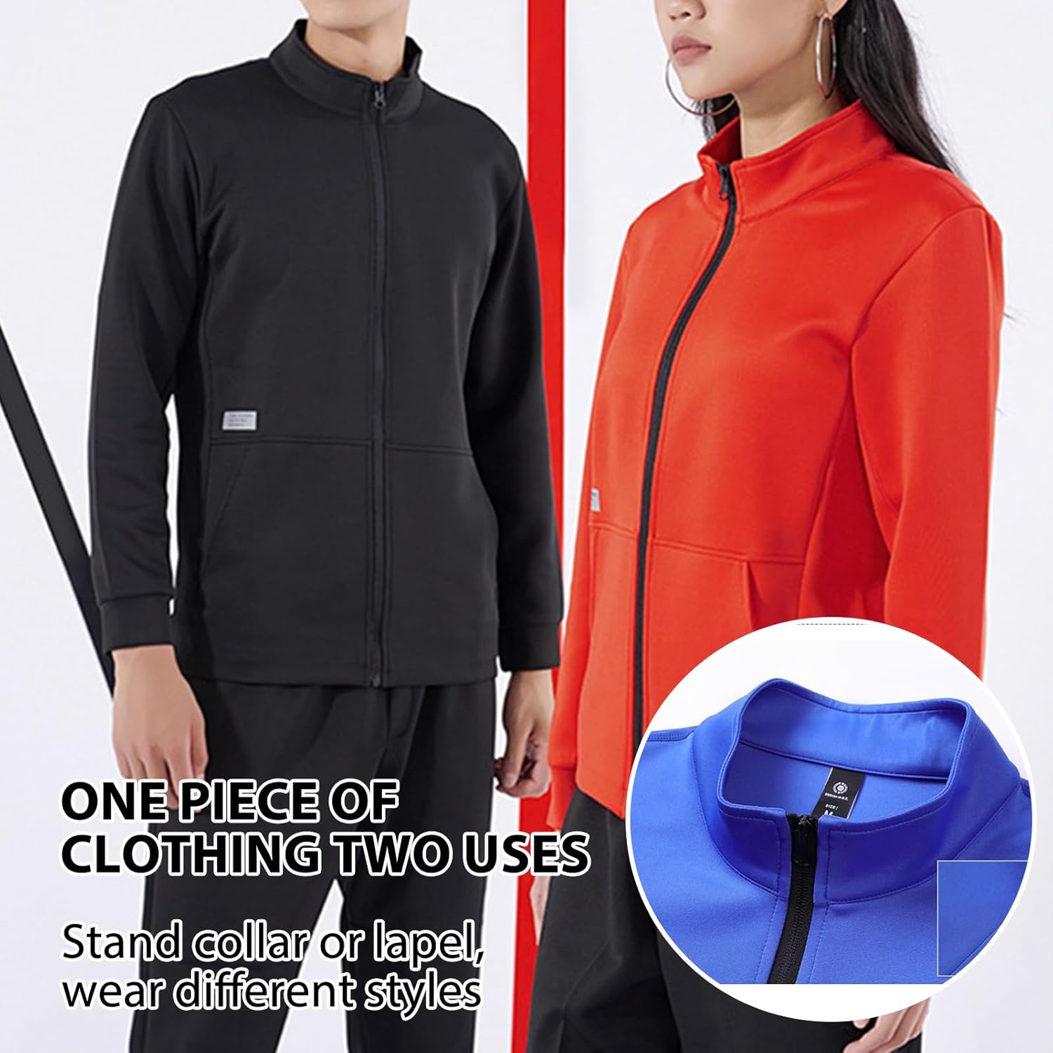 Design Your Own Mens Track Jackets Full Zip Running Athletic Custom Workout Lightweight Windproof Jackets Stand Collar