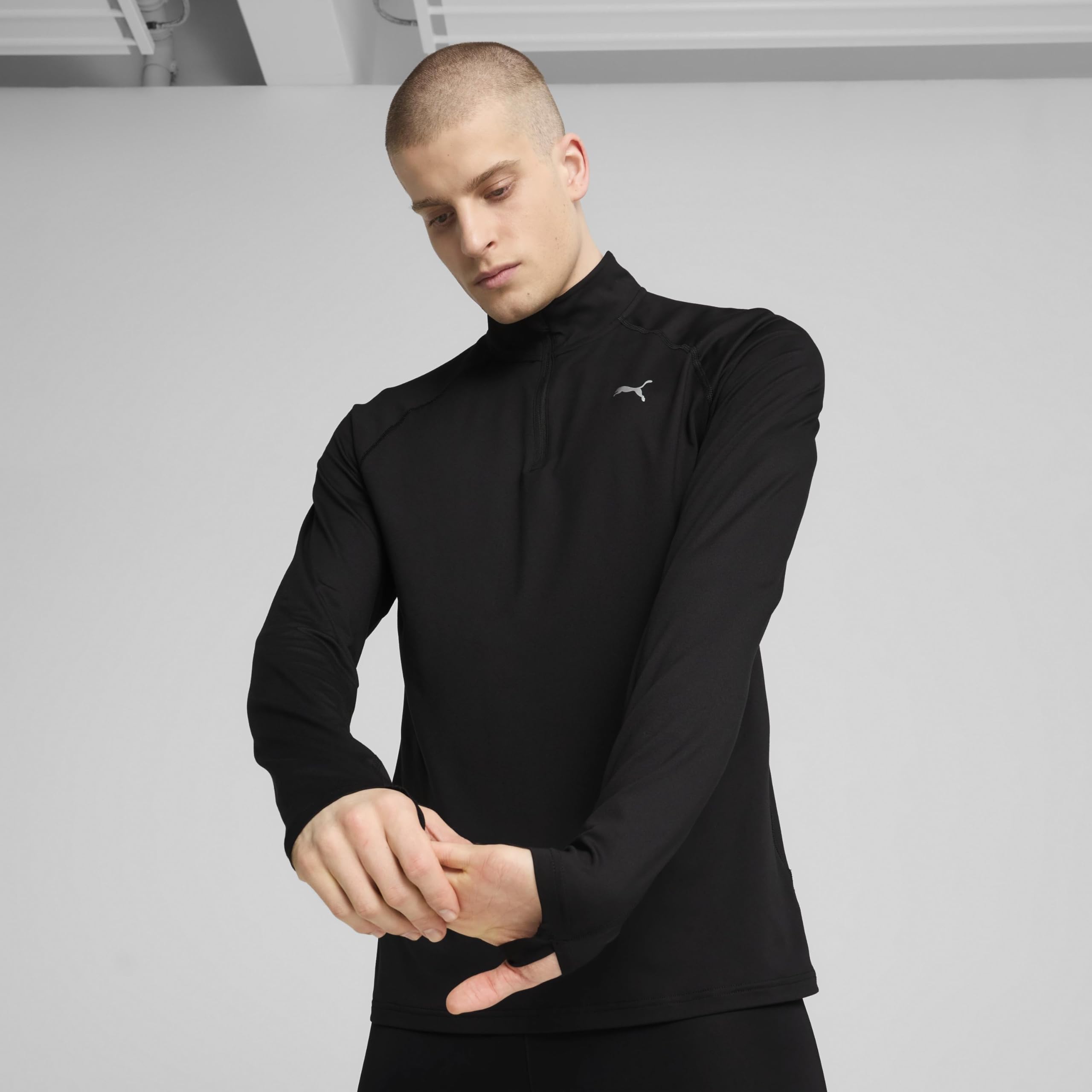PUMA Herren Velocity CLOUDSPUN Laufoberteil mit halbem Reißverschluss
