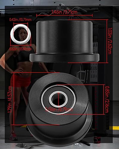 Miniatura 6 de Rodillos de repuesto para gimnasio total 1000 1100 1400 1500 1600 1700 1800 1900AchieverForceGoldFIT