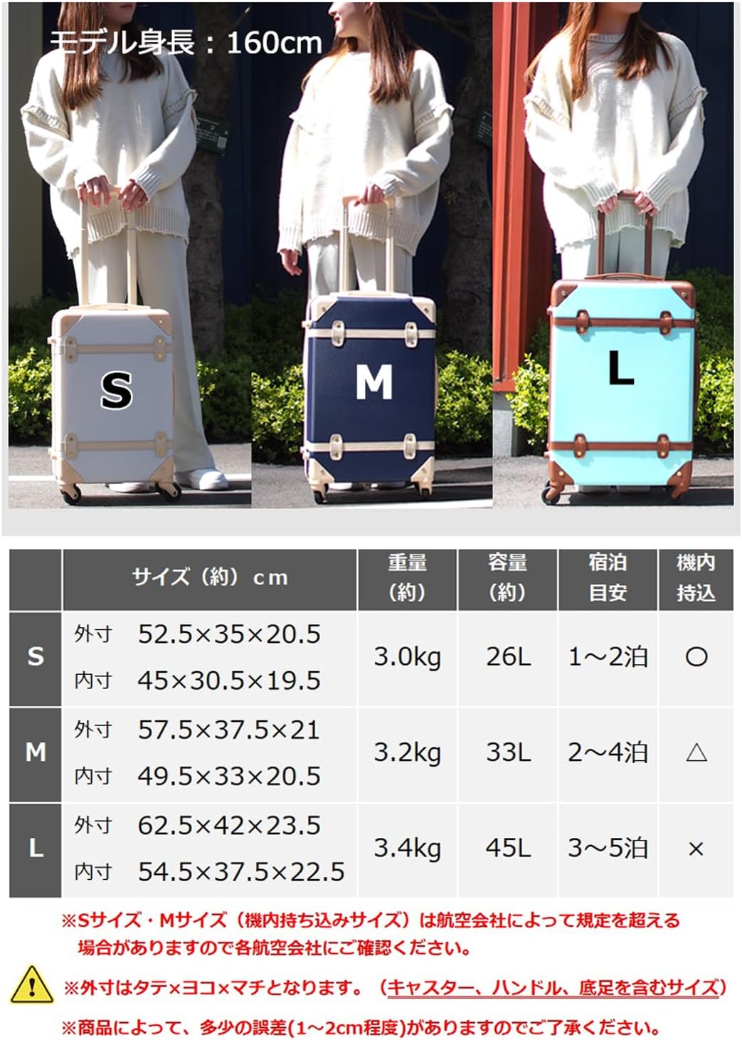 [モアエルグ] キャリーバッグ YKKファスナー 日本企業企画 軽量 キャリーケース スーツケース 修学旅行[71-80021-50](S, ネイビー×ブラウン) おしゃれ かわいい TSAロック