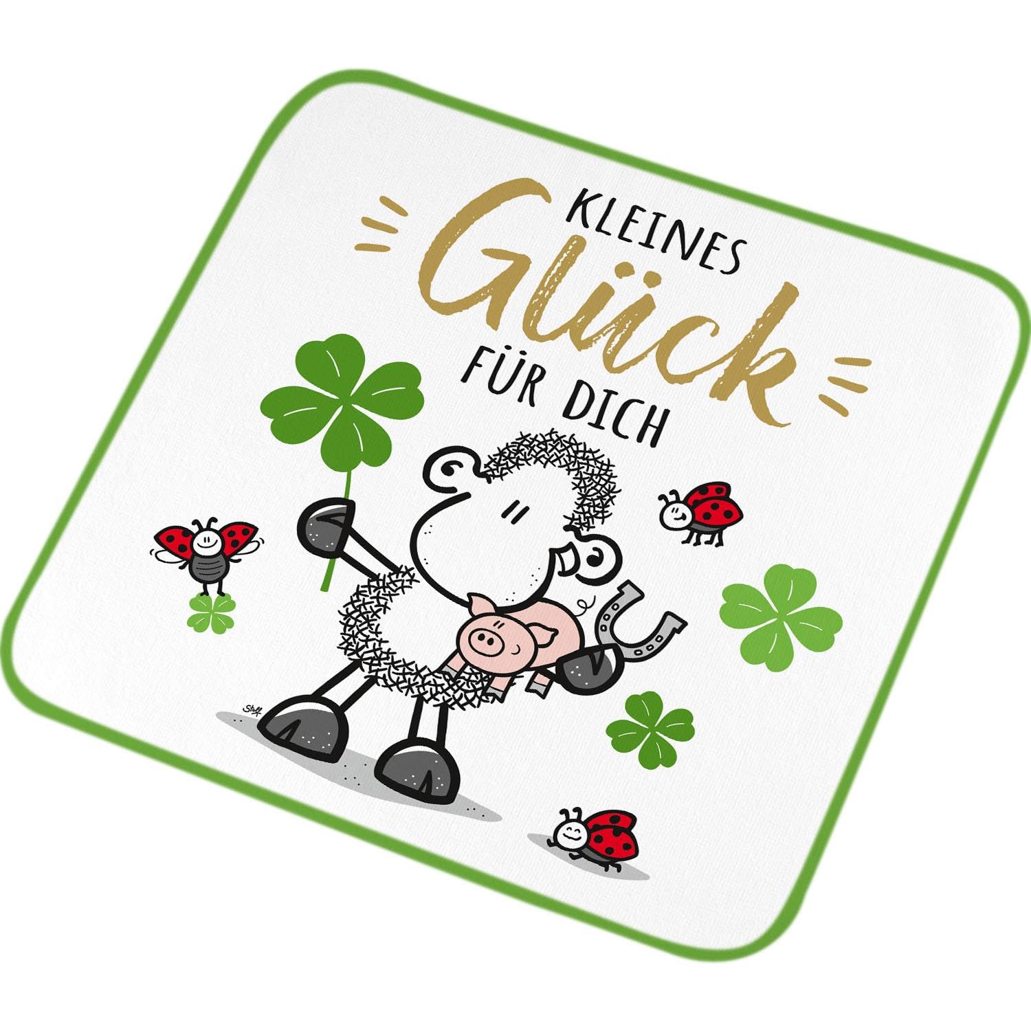 Sheepworld Magic Towel Small Happiness | Small Hand Towel, Guest Towel, Pressed Shape, 30 cm x 30 cm, Cotton, Gift, Funny Surprise | 74427