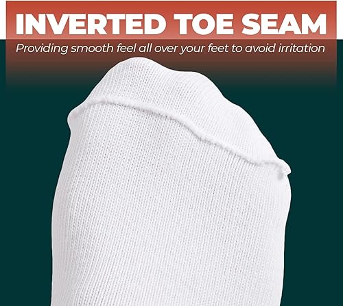 Miniatura 4 de FORTIVO Calcetines extra anchos para pies hinchados, calcetines bariátricos y diabéticos para hombres y mujeres