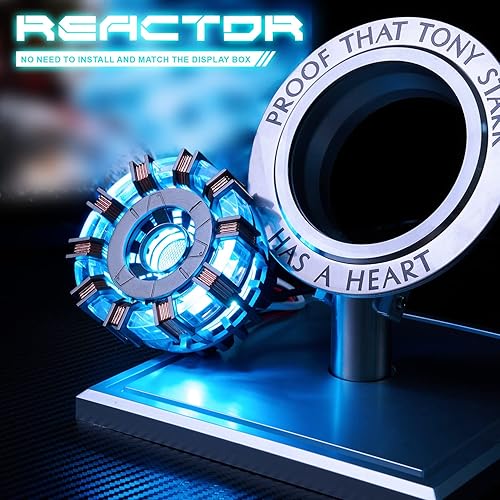 Miniatura 2 de Nueva versión 11 Iron Man Arc Reactor MK2, con luz LED, sensible al tacto, no requiere control remoto, totalmente fácil de montar, carga USB (con