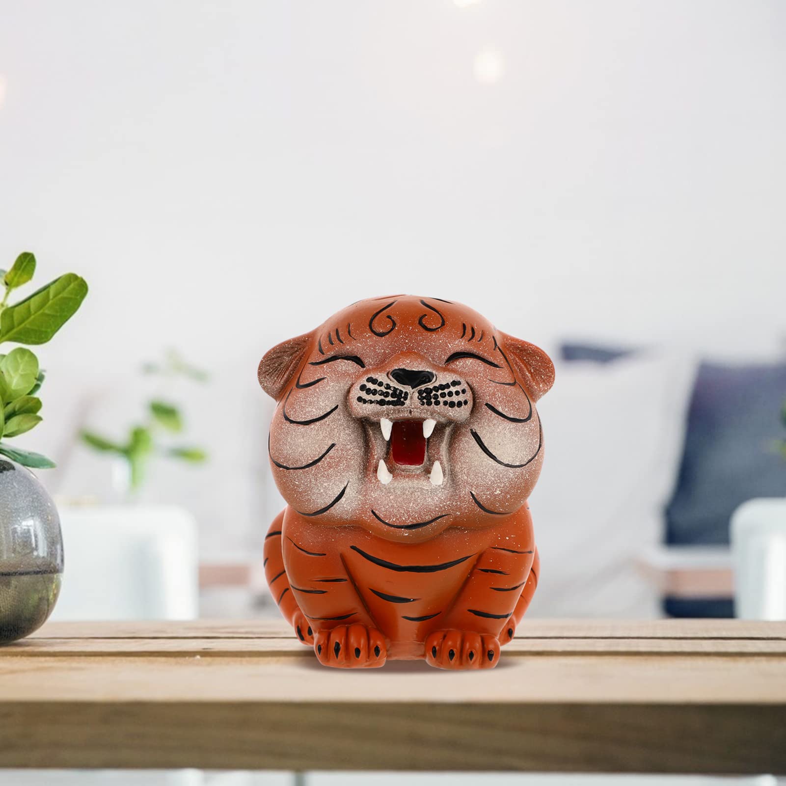 Dekorative Keramik Spardose Tiger als Schreibtischdekoration für Kinder