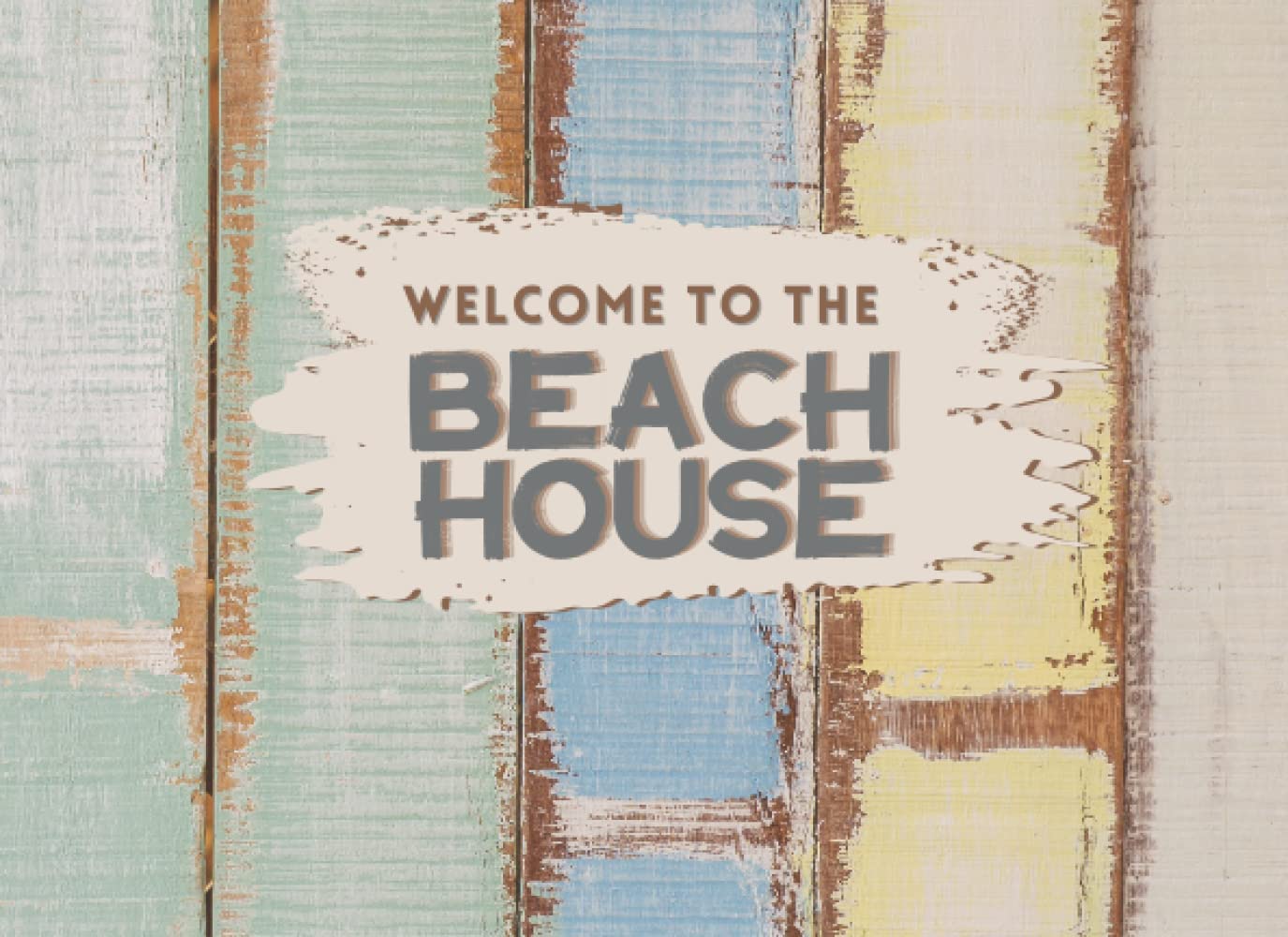 Welcome to the Beach House: PROMPTED Beach Guestbook with Weathered Wood Great for Vacation Rentals, Lodge Visitors, B&B, Guest Host, Home Exchanges Near the Shore