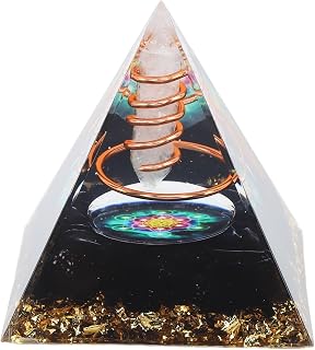 Pirâmide de Pilar de Cristal de Cura, Pirâmide de Cristal Com Alívio de Estresse Peça Decorativa Versátil para Decoração de Casa e Escritório