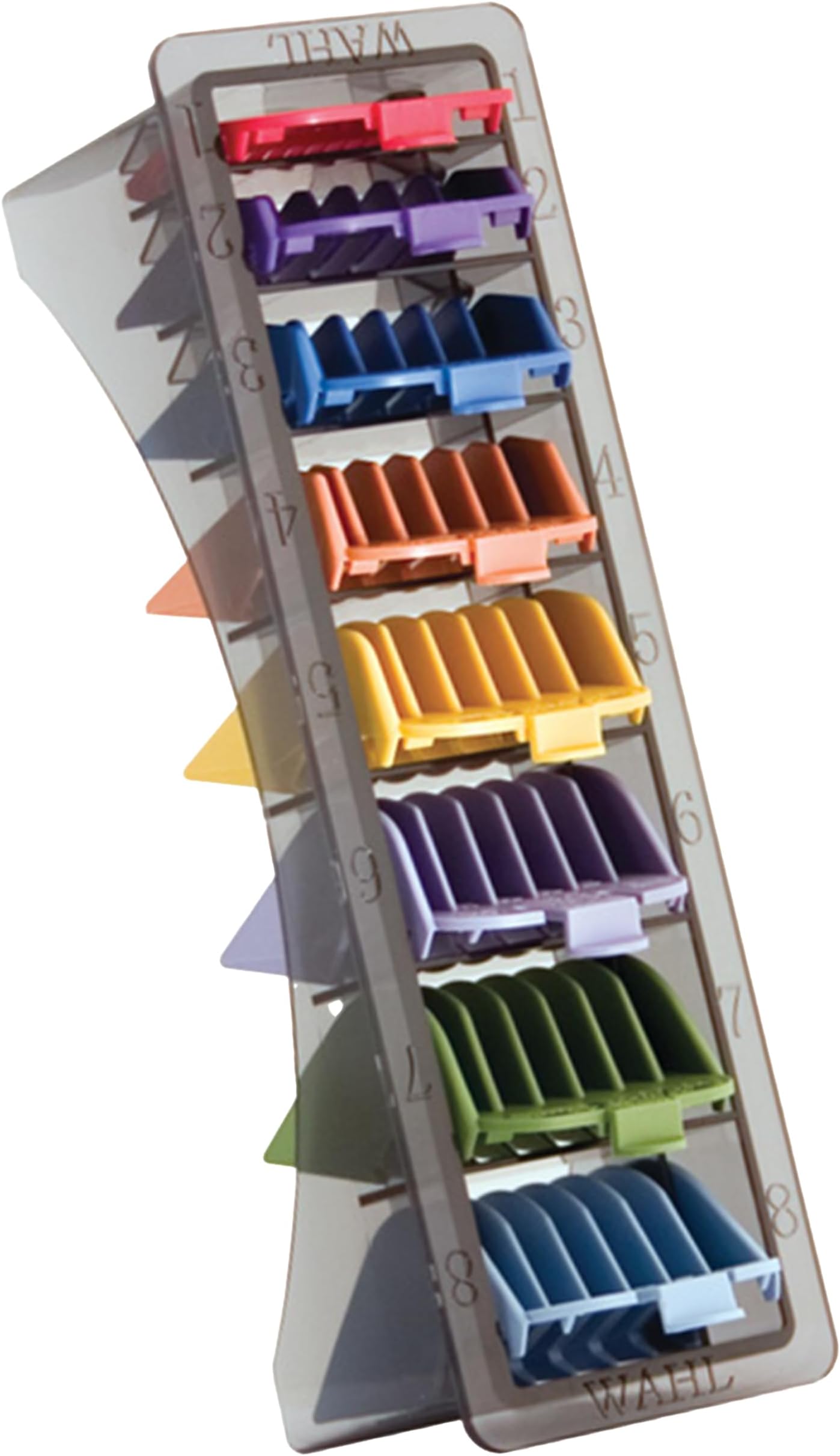 Blistered 1-8 Cutting Guides, Color-Coded Clipper Guard Attachments, Durable and Easy to Use
