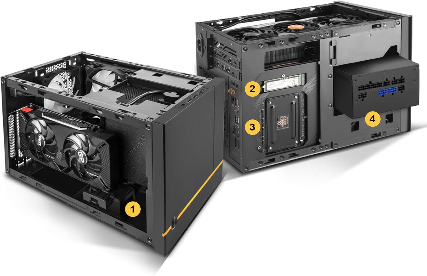 Silverstone SUGO 14 Cube Noir Black