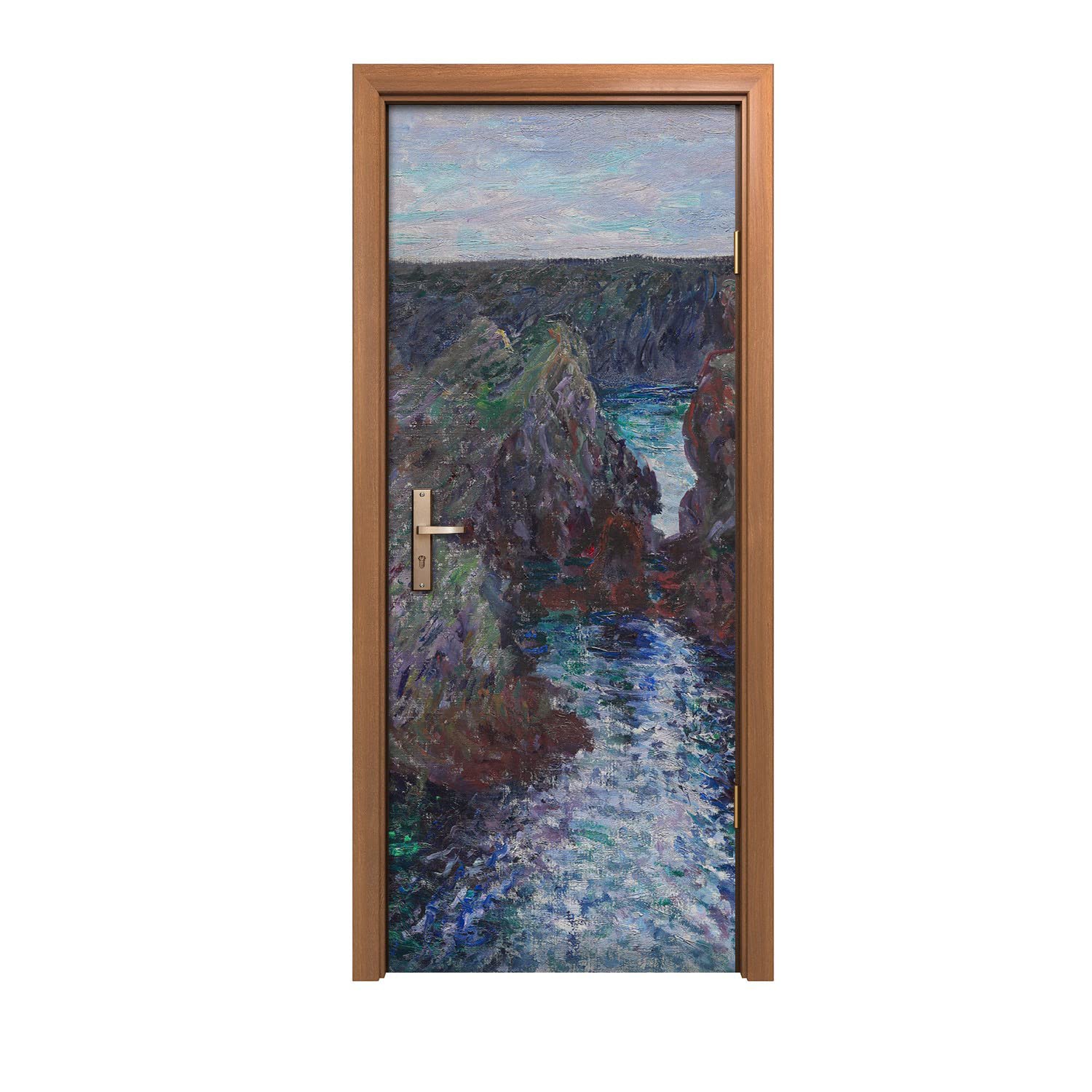 Autocollant de porte murale 90x200cm decoration design interieur sticker