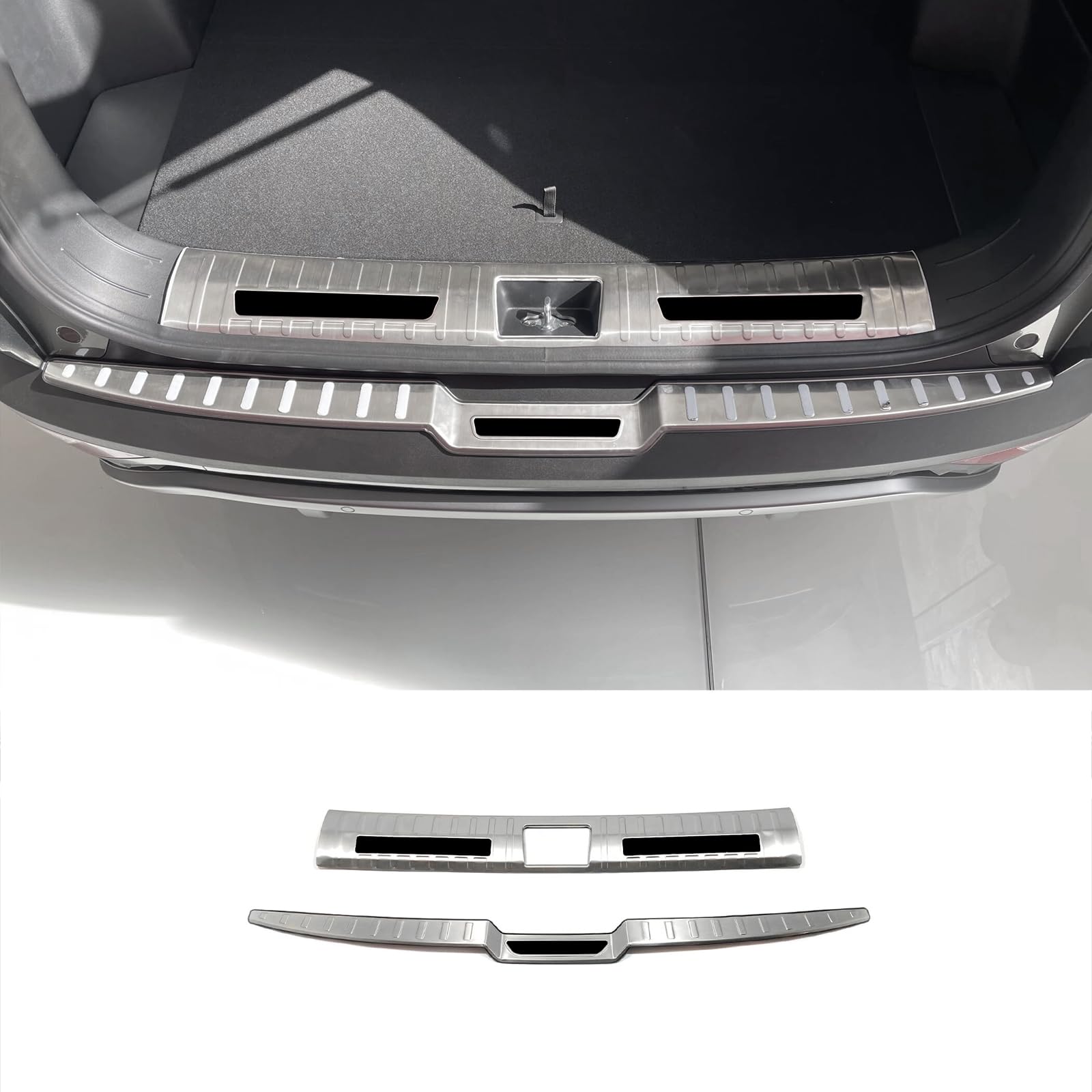Car Accessories Fit for Hyundai Tucson 2024 2023 2022 Rear Inside and Outside Bumper Sill Plate Guard Cover