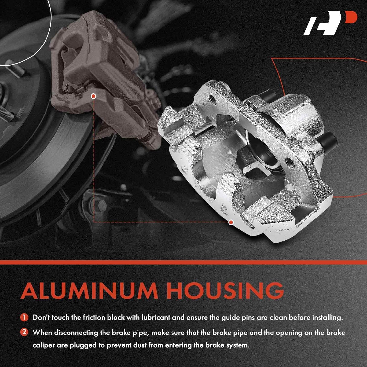 A-Premium Front Disc Brake Rotors and Ceramic Pads Kit with Calipers Compatible with Ford Escape 2001-2007 Mazda Tribute 2001-2006 Mercury Mariner 2005-2007 Replace# EFY13399ZA, EFY13398ZA 8-PC Set