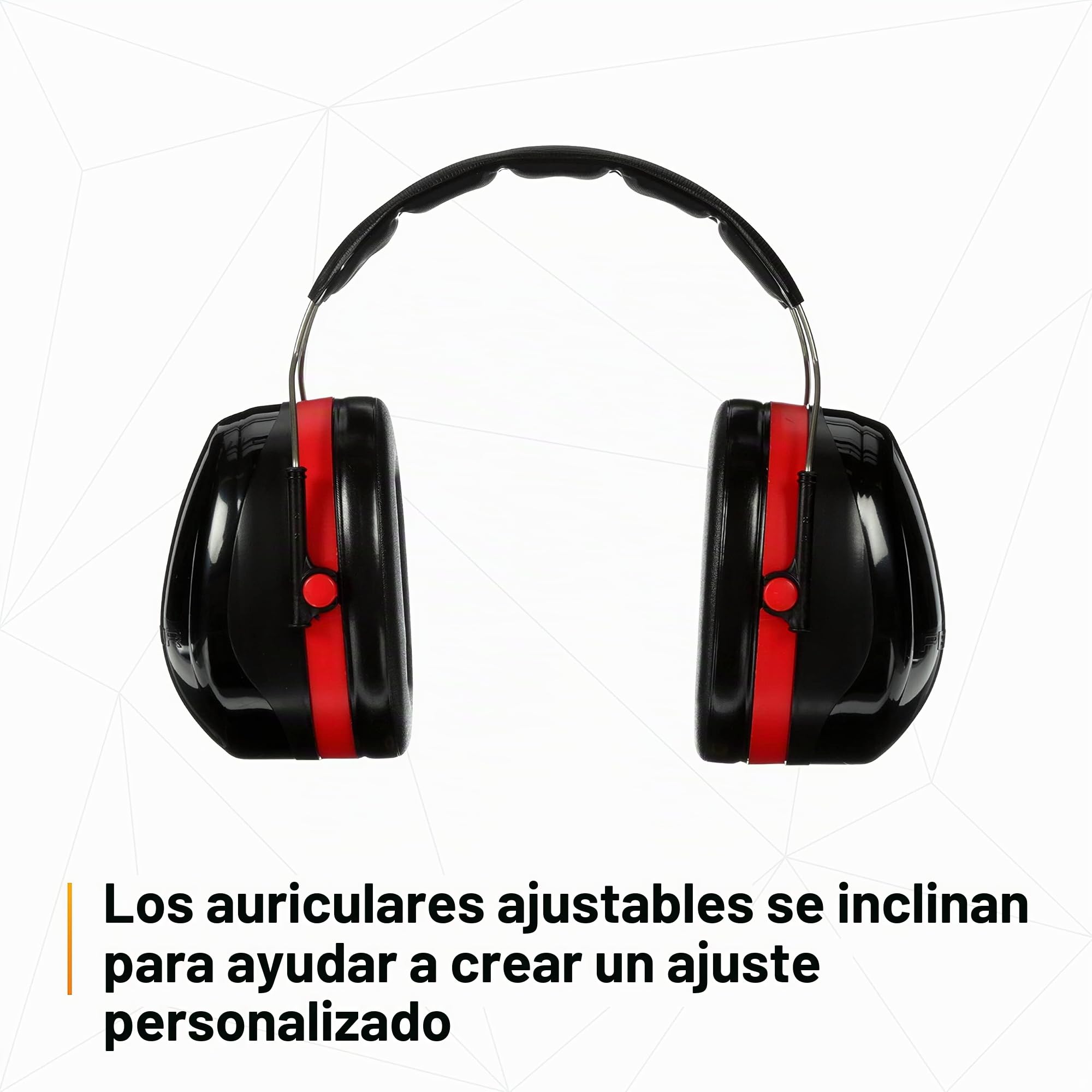 3M Peltor Optime 105 - Orejeras para protección auditiva, Black And Red, Optime 105