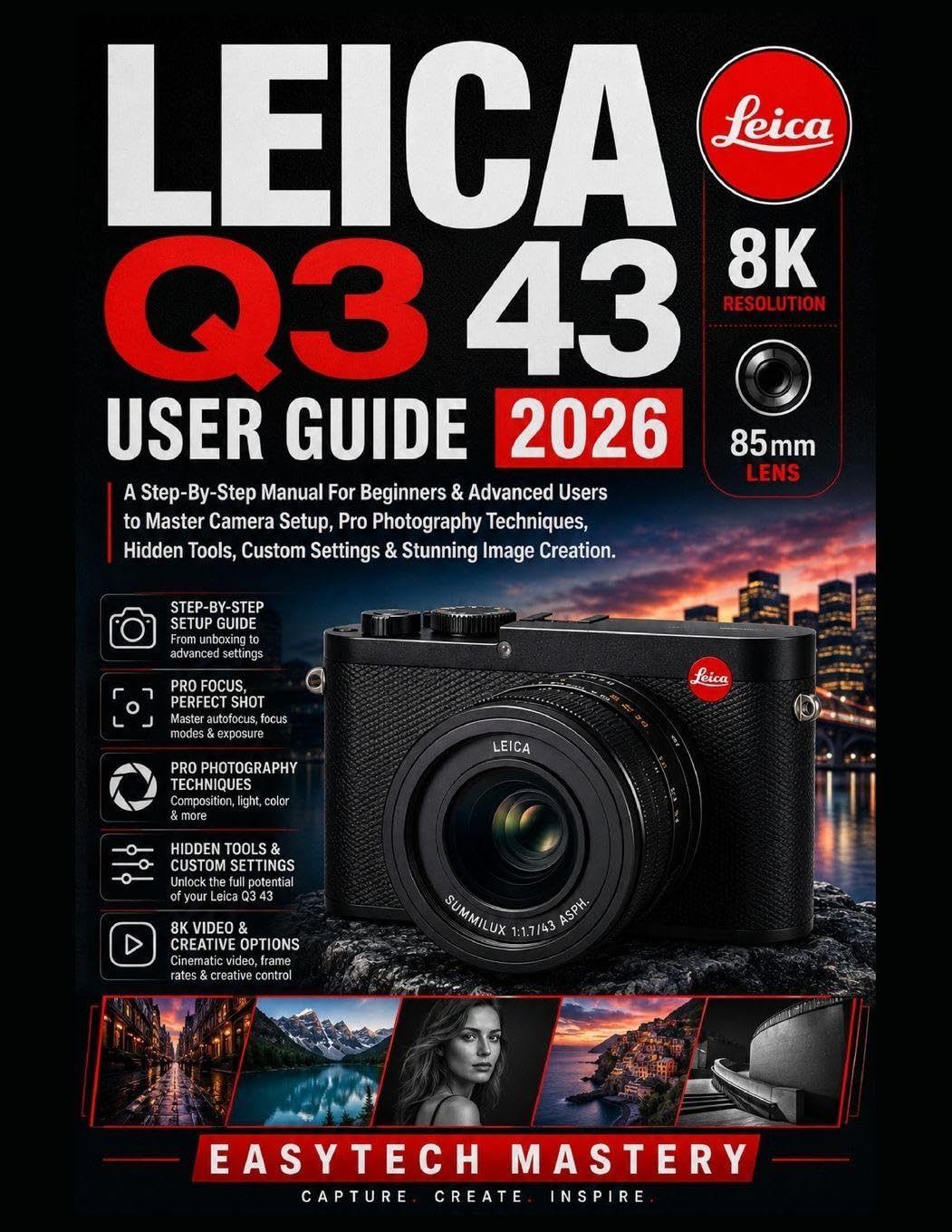 Leica Q3 43 User Guide 2026: A Step-By-Step Manual For Beginners & Advanced Users to Master Camera Setup, Pro Photography Techniques, Hidden Tools, Custom Settings & Stunning Image Creation