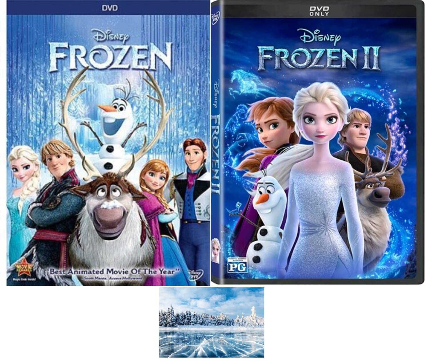 Disney's Frozen DVD Double Feature One 1 & Two 2 Includes