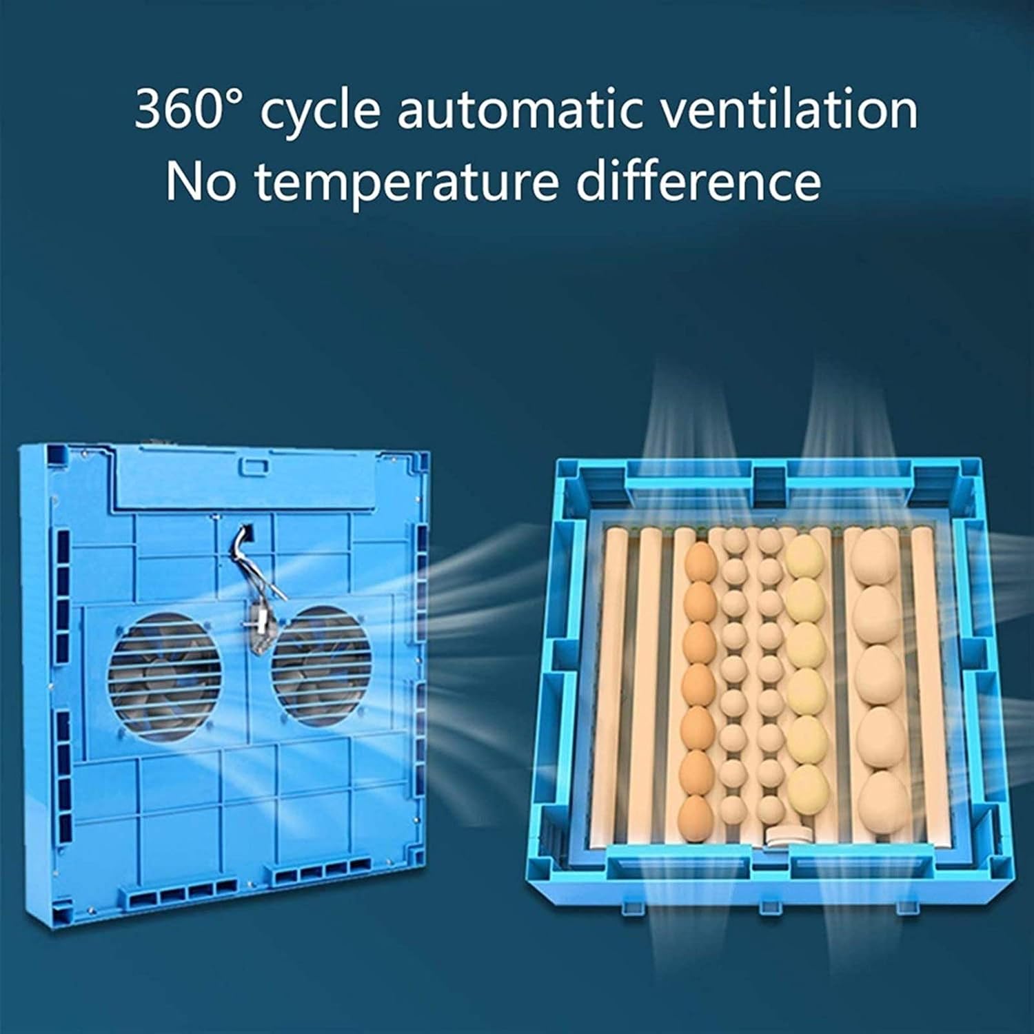 AJLDN Egg Incubator with Automatic Egg Turning, Egg Hatching Incubator with Lab General Purpose 320 Eggs Incubators with Temperature Control for Chickens Ducks Birds,Q : Industrial & Scientific