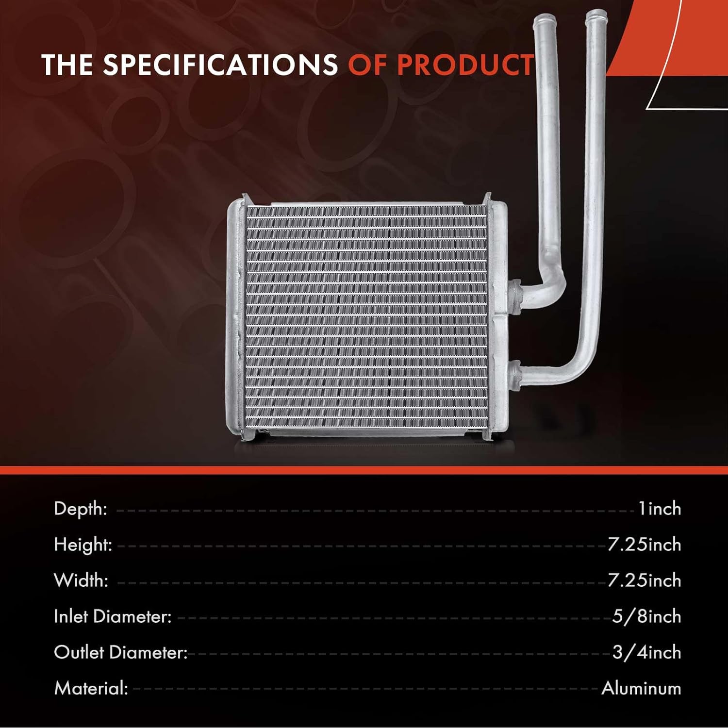 A-Premium HVAC Heater Core Compatible with Chevy Malibu 2004-2012 & Pontiac G6 2005-2010 & Saturn Aura 2007-2009